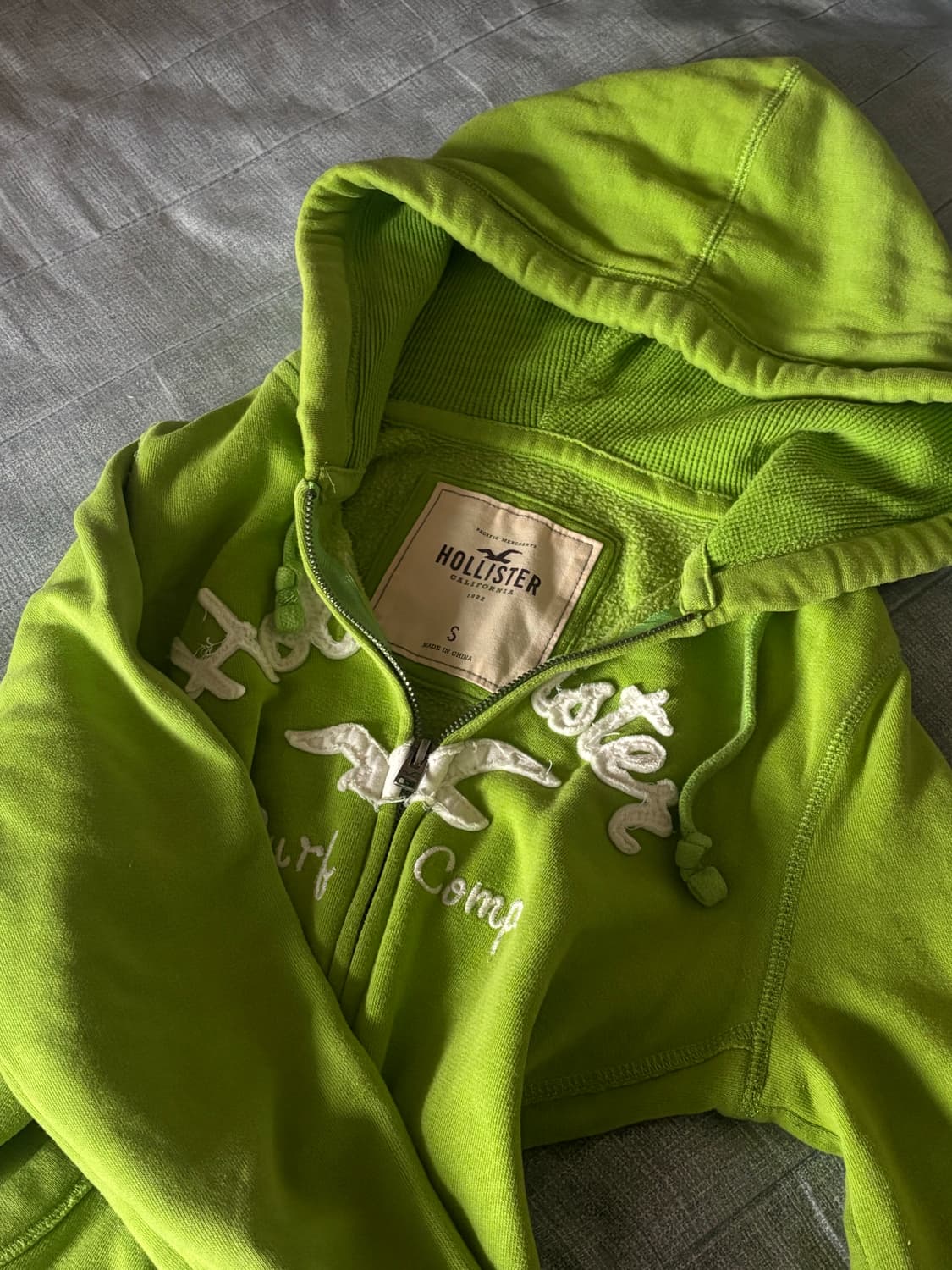홀리스터 완두콩 후드집업 y2k 🫛 (딱붙핏, 슬림핏) 상품이미지1