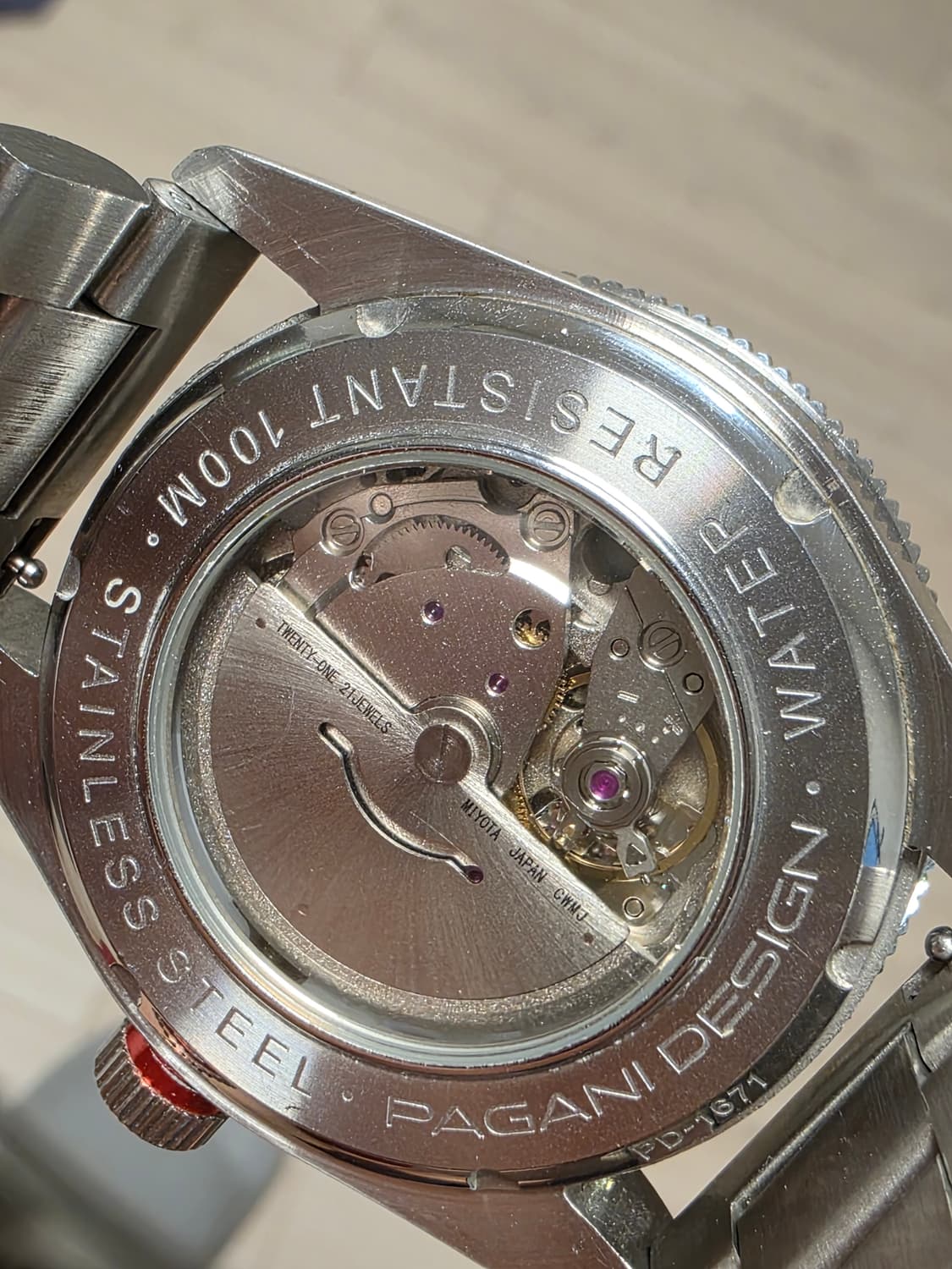 PAGANI DESIGN 스켈레톤백 오토메틱시계 (풀박스) 상품이미지3