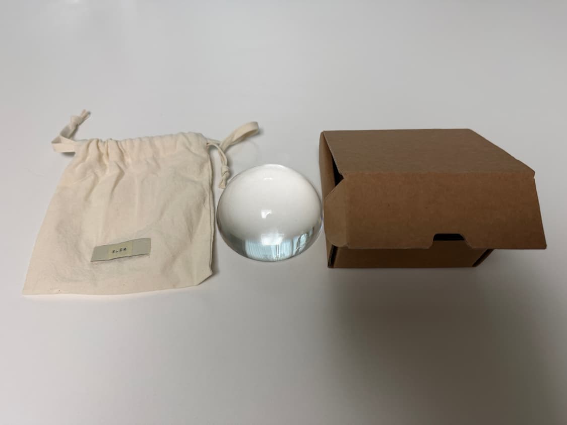 엑슬림 유리 반구 문진 상품이미지1