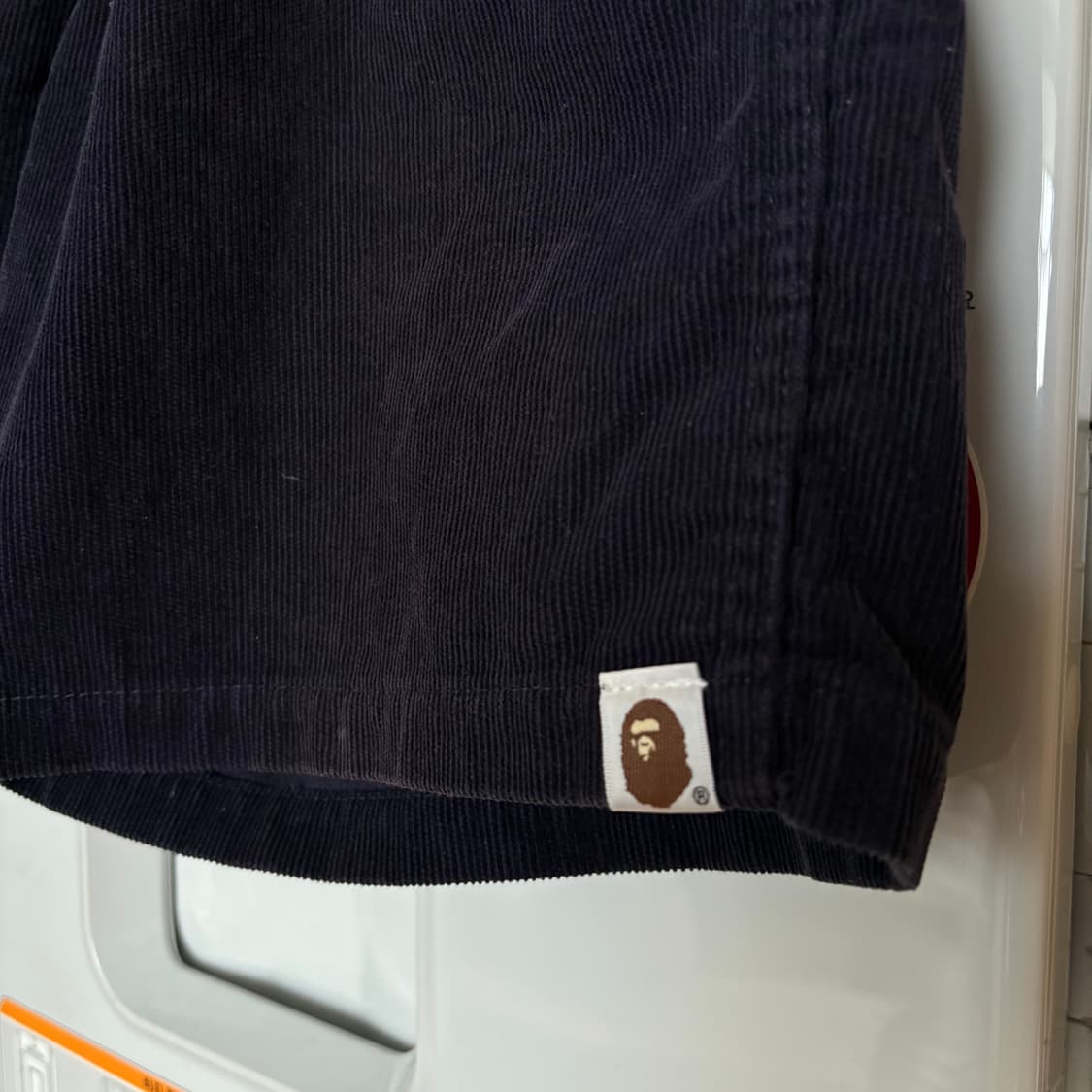 올드 베이프 네이비 코듀로이 자수 쇼츠 상품이미지3