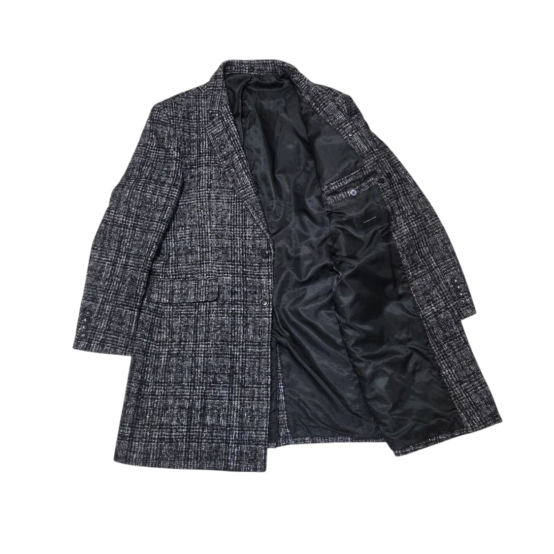 ANDREW MARC 앤드류 마크 남성 체크 울 코트 상품이미지3