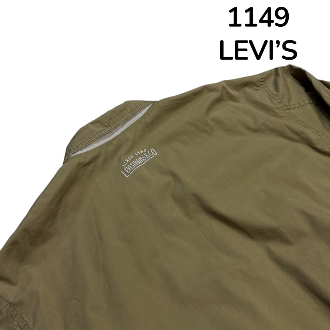  90s 리바이스 양면 카키 베이지 리버시블 블루종 자켓 잠바  상품이미지8