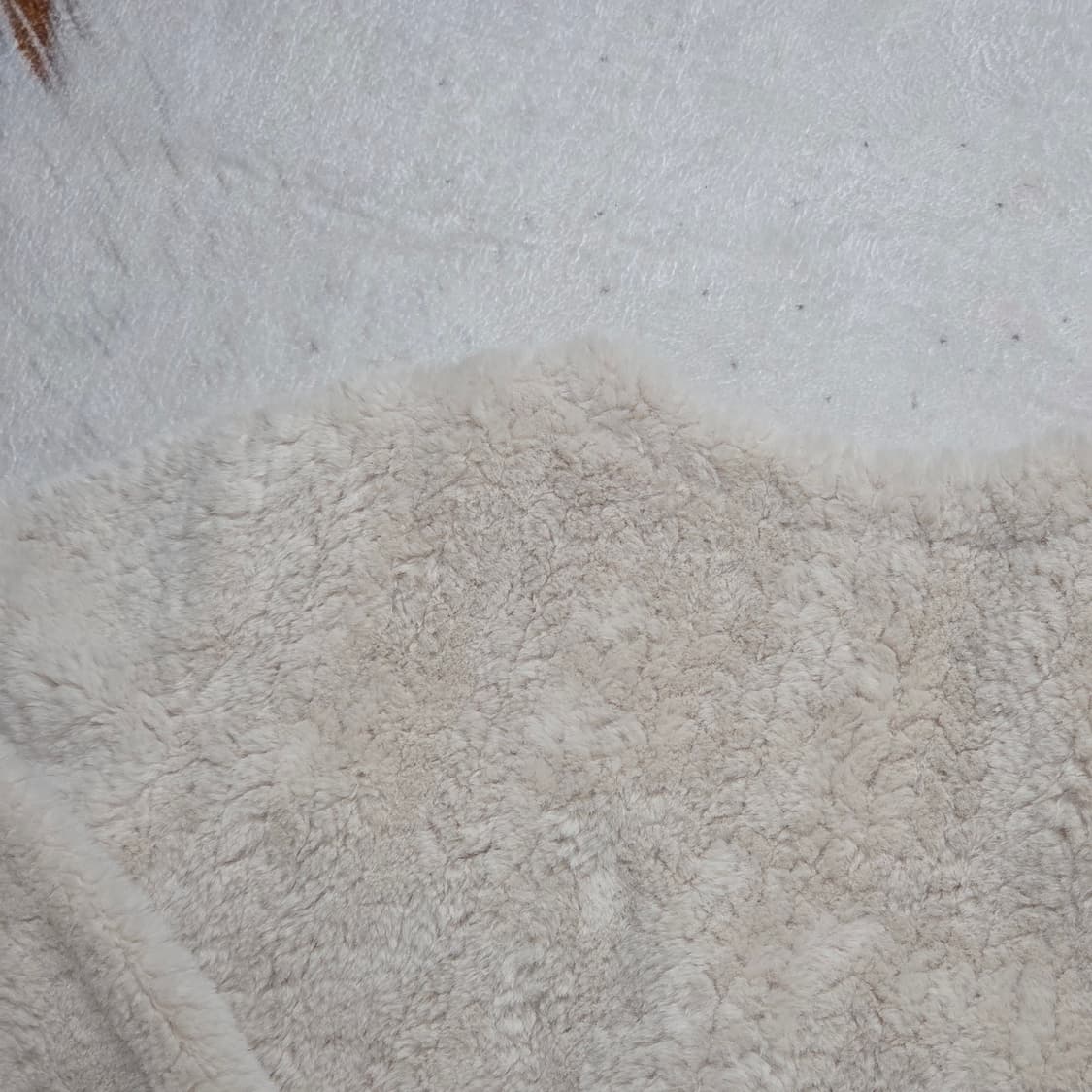 아이보리 베이지 퍼 브이넥 가디건 자켓 상품이미지5