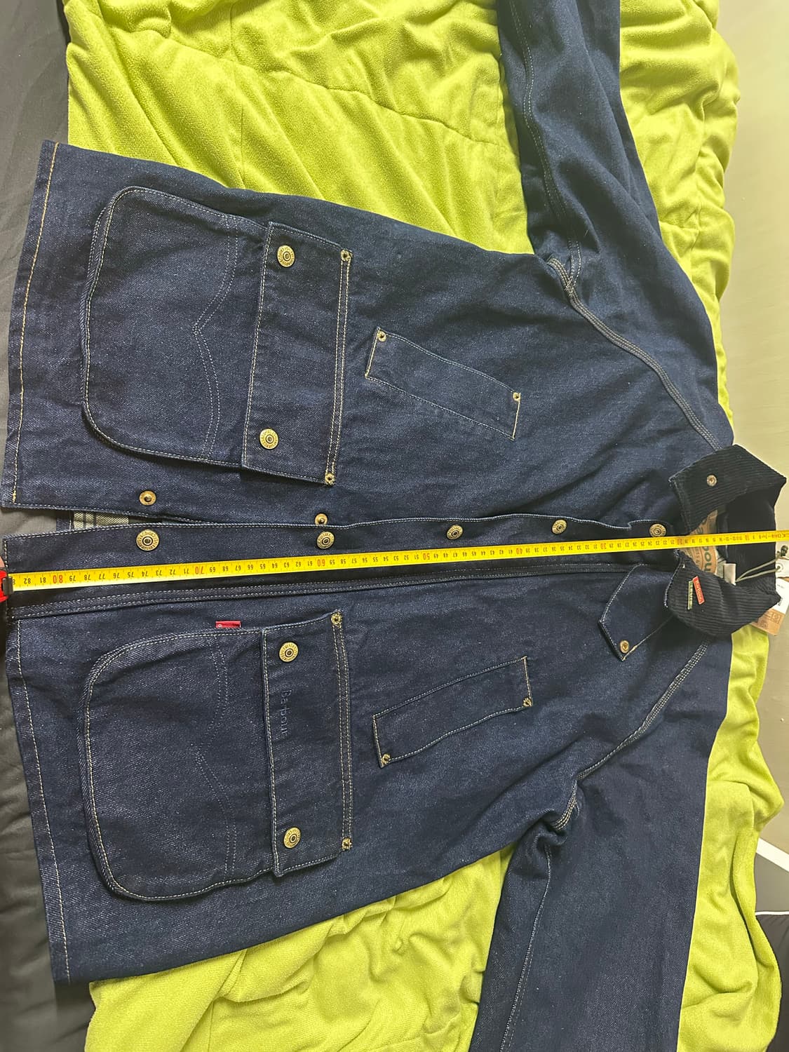 바버x리바이스 데님 비데일 지켓 M 상품이미지2