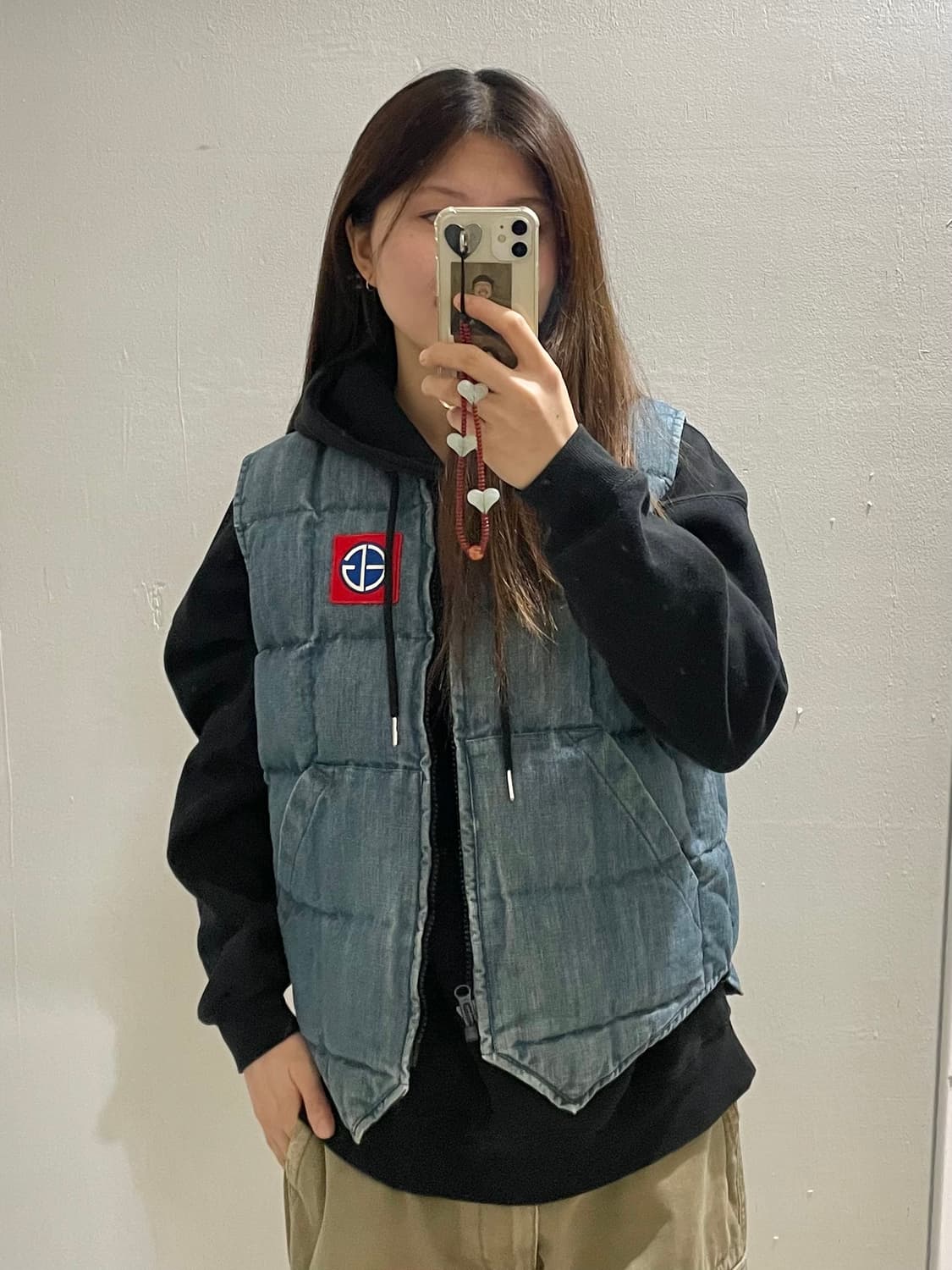 EVISU JAPAN denim padding vest 상품이미지1