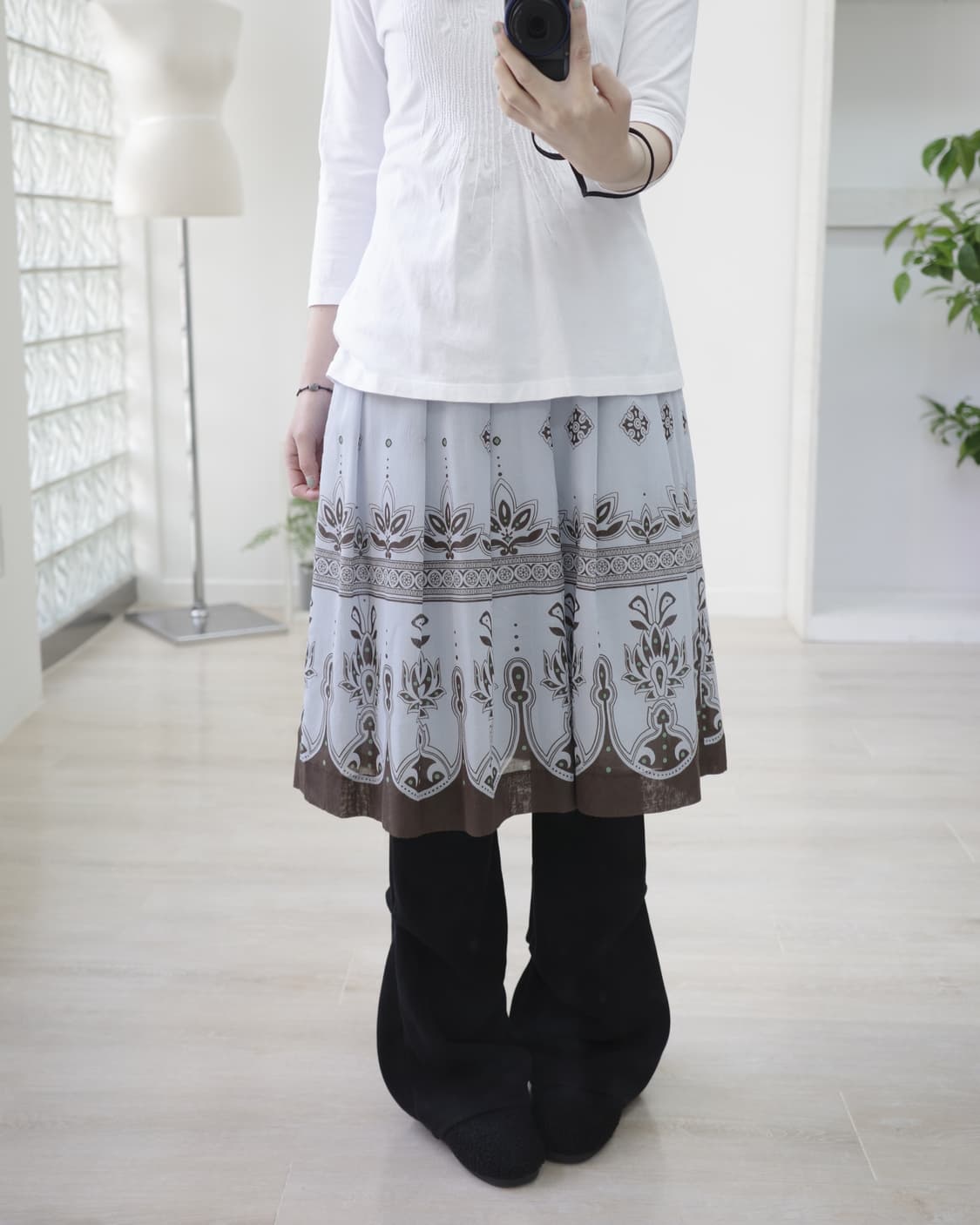 Telighe skyblue skirt 상품이미지1