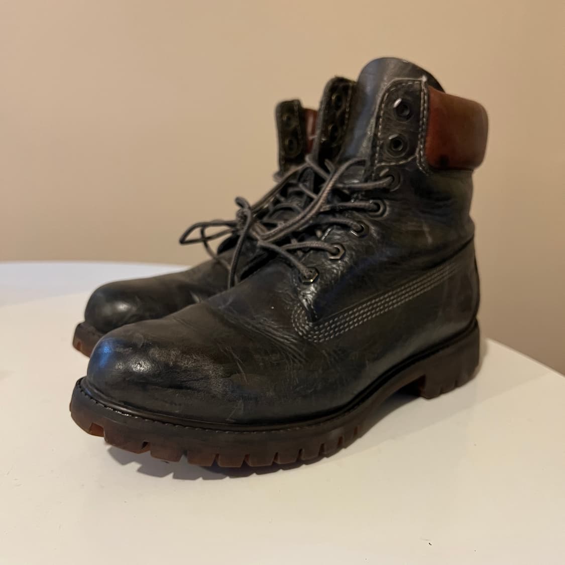 팀버랜드 6인치 프리미엄 레더 블랙 부츠 상품이미지1