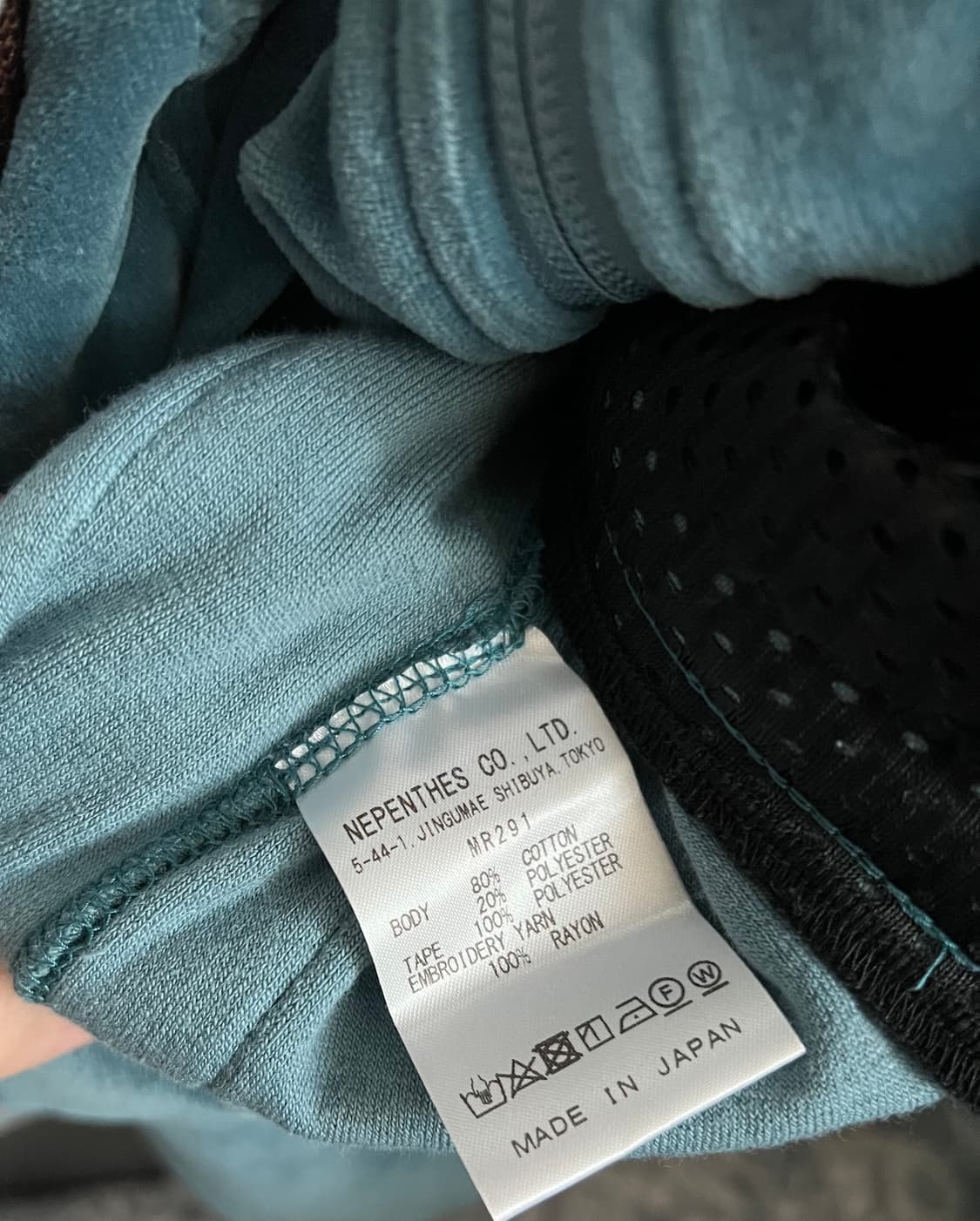 [새상품] L ) 니들스 R.C. 트랙 자켓 벨루어 블루 그레이 상품이미지4