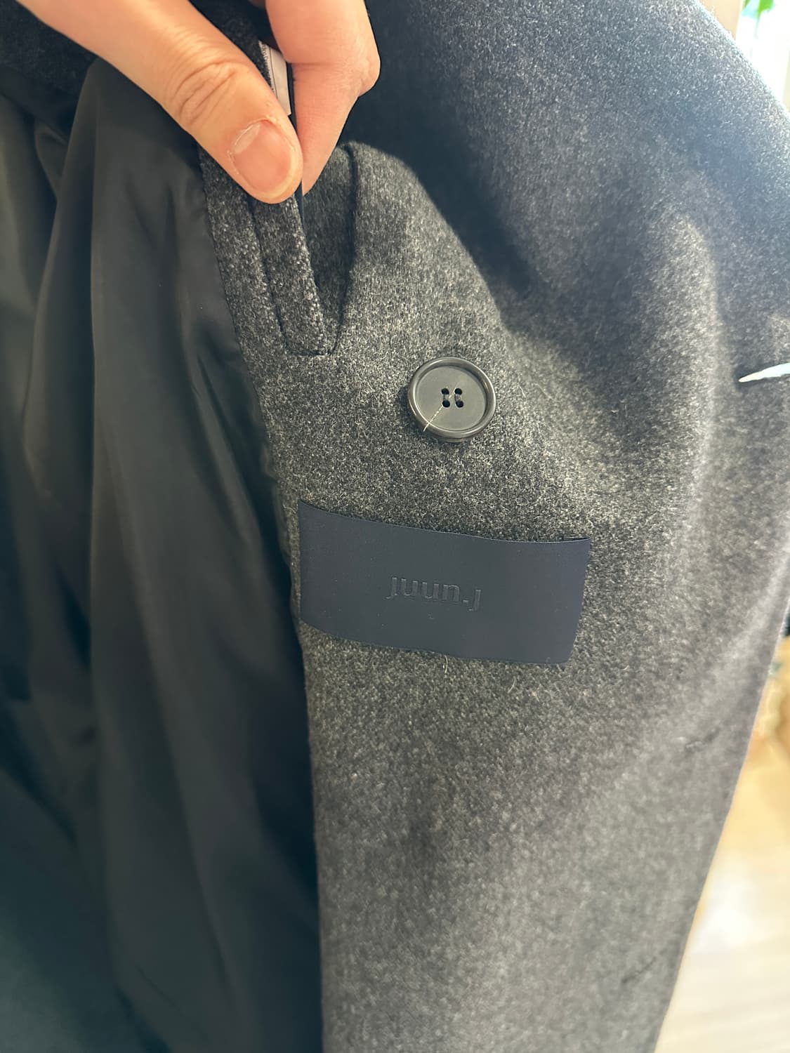 준지 20fw 그레이 더블코트 상품이미지3