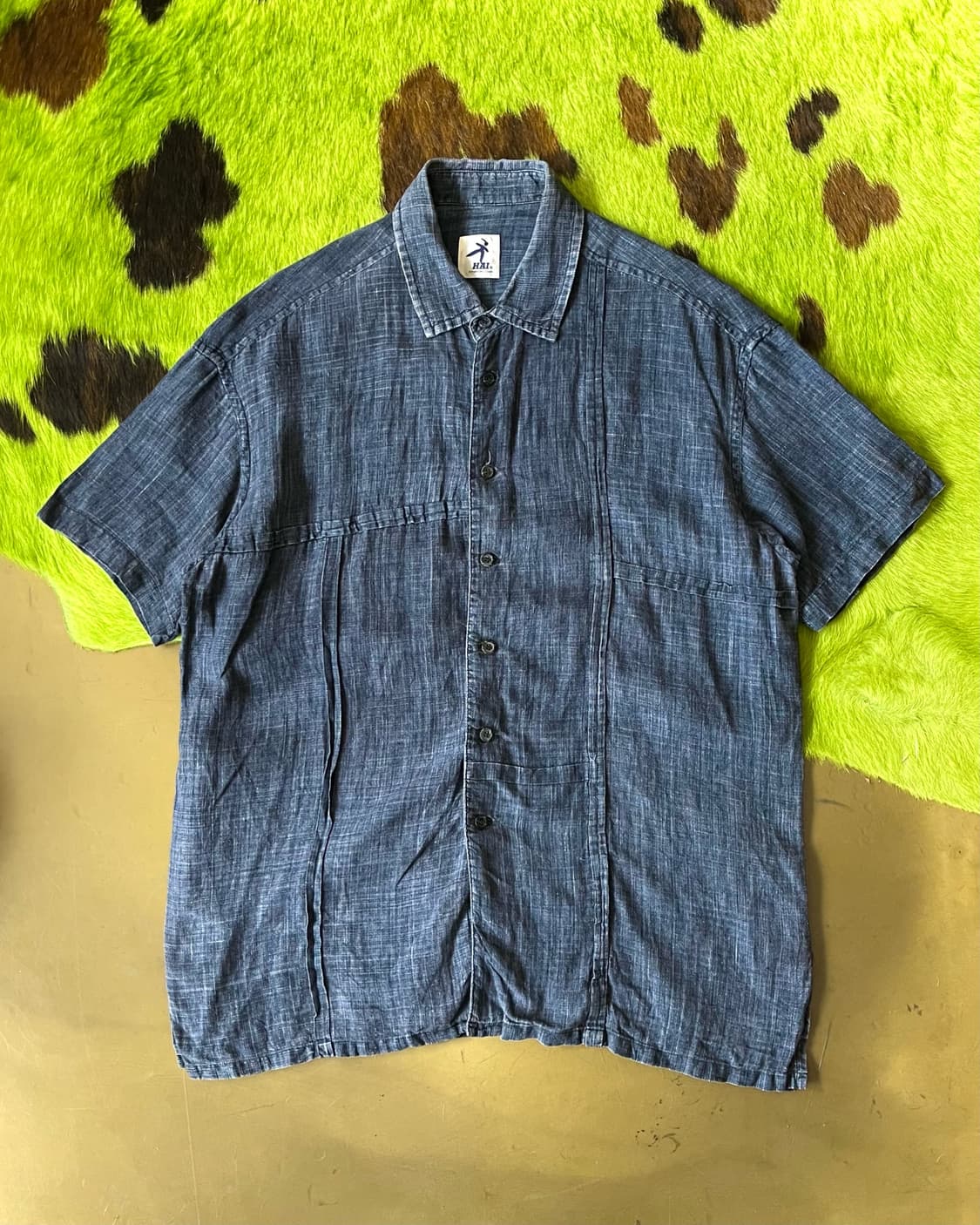 80-90s Issey Miyake HAI 1/2 Denim Shirt 상품이미지4