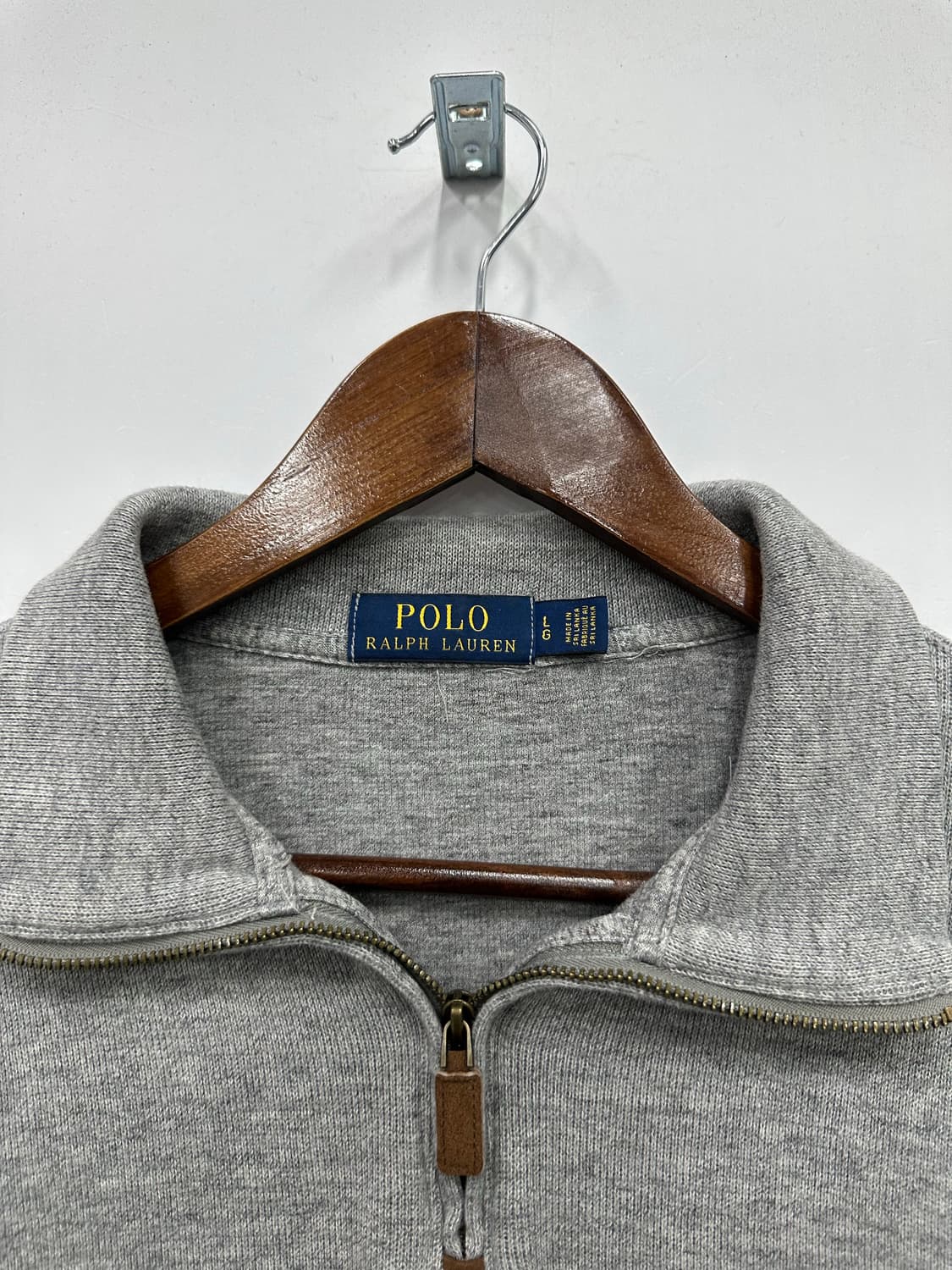 폴로 그레이 니트 반집업  상품이미지2