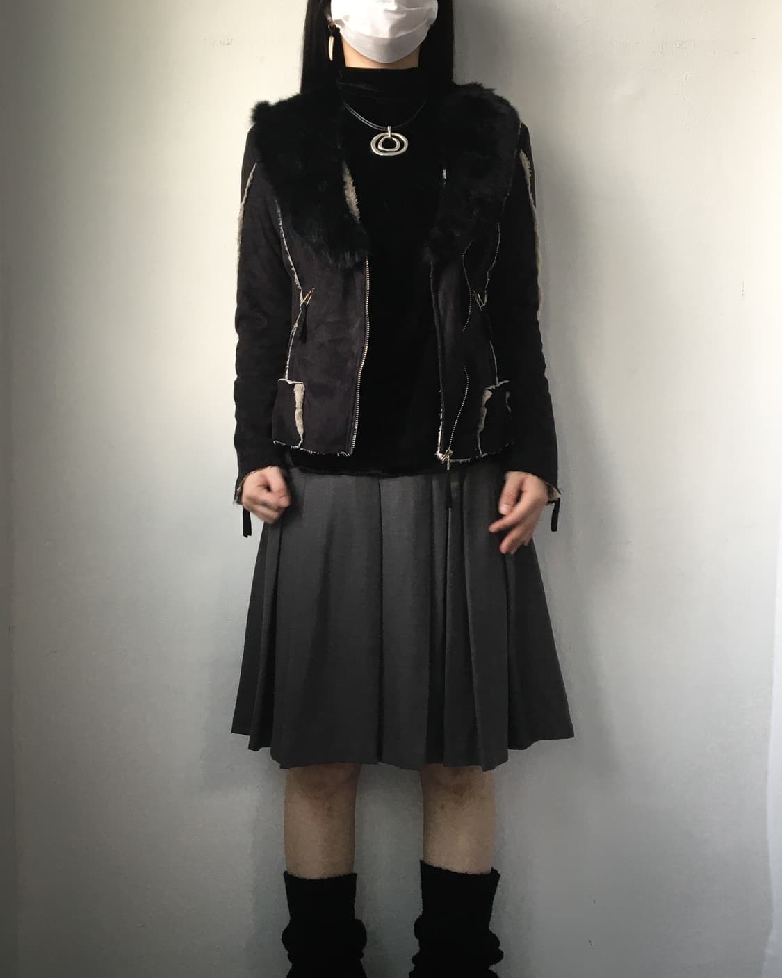 Fur point line detail mustang 상품이미지7