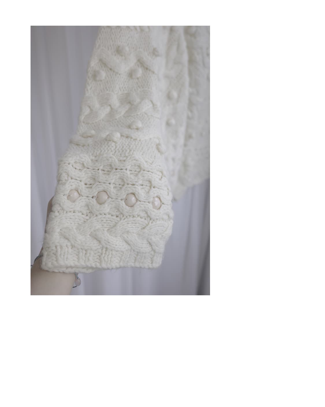 pompom knit cardigan 상품이미지4