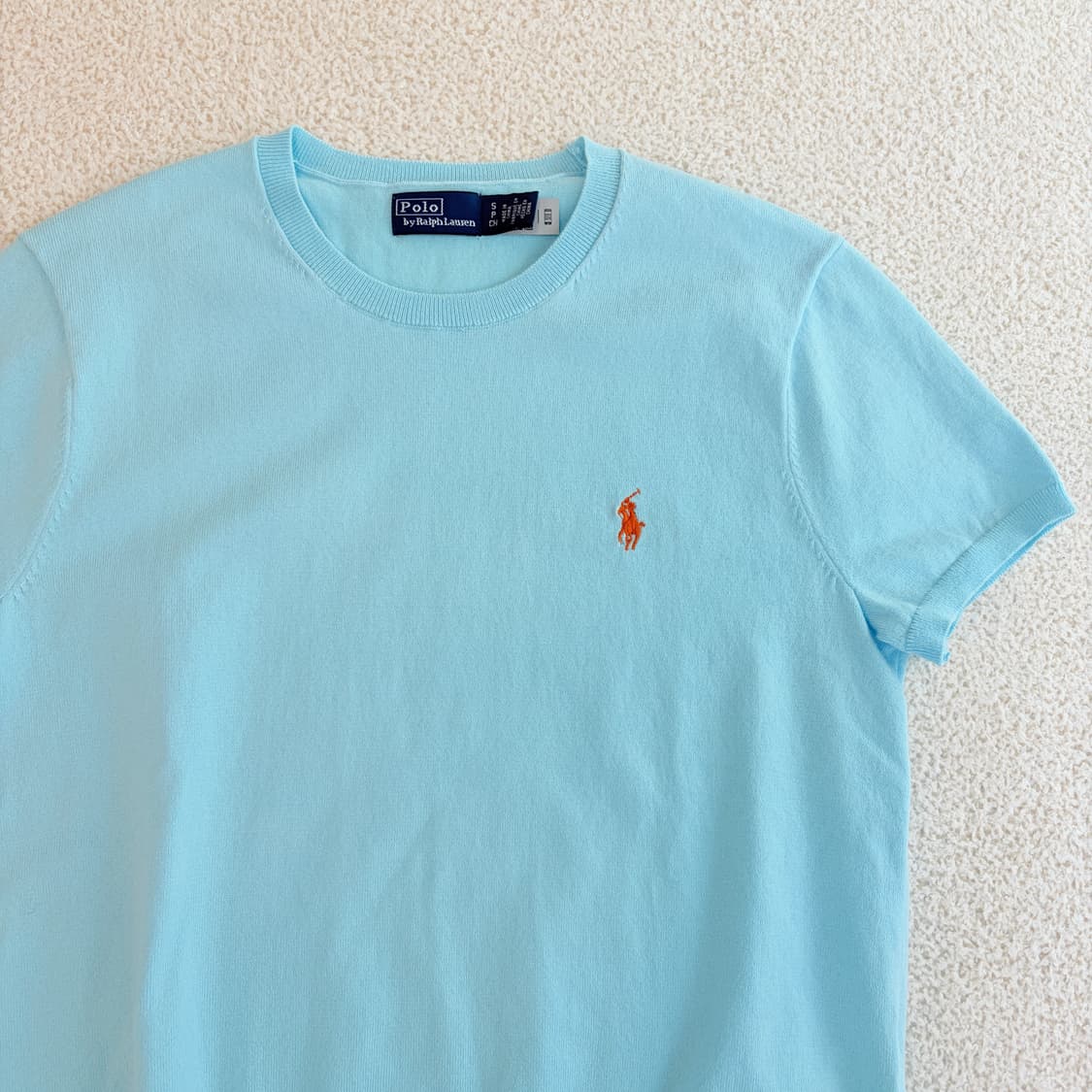 폴로랄프로렌 민트 숏 슬리브 크루넥 스웨터 상품이미지3