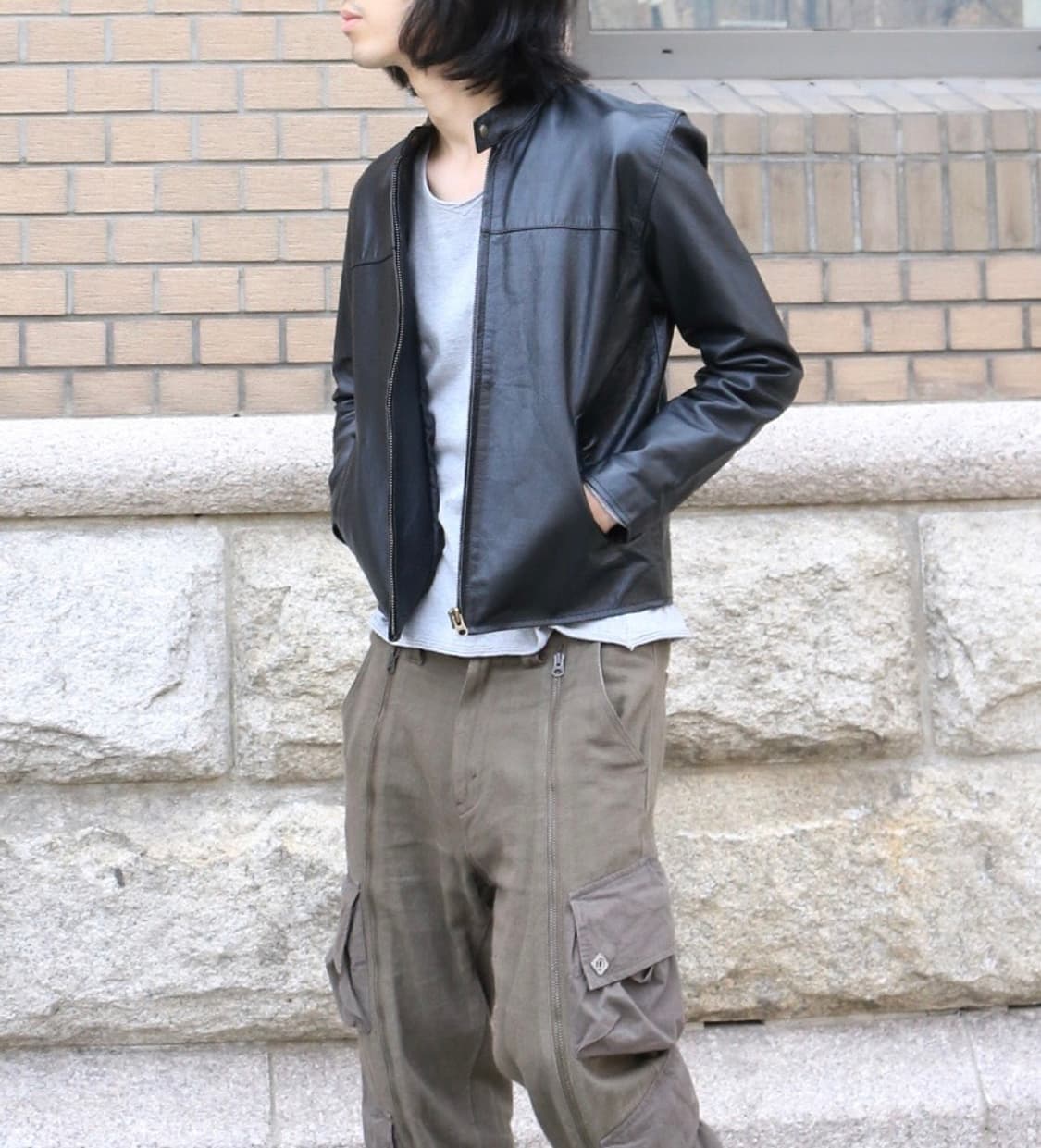 빈티지 레더 자켓  상품이미지1