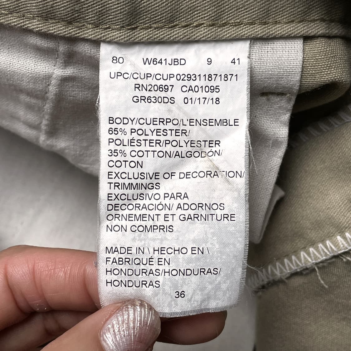 DICKIES 디키즈 베이지 유틸리티 워크 하프팬츠 A01161 상품이미지10