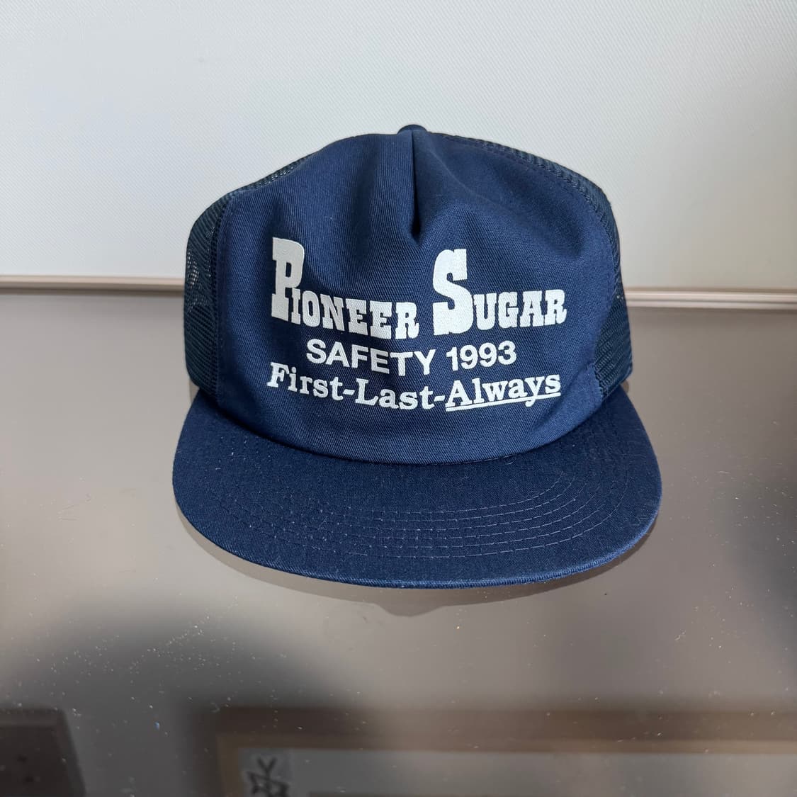 USA 빈티지 모자 볼캡 vintage cap 트러커 메쉬 네이비 상품이미지2