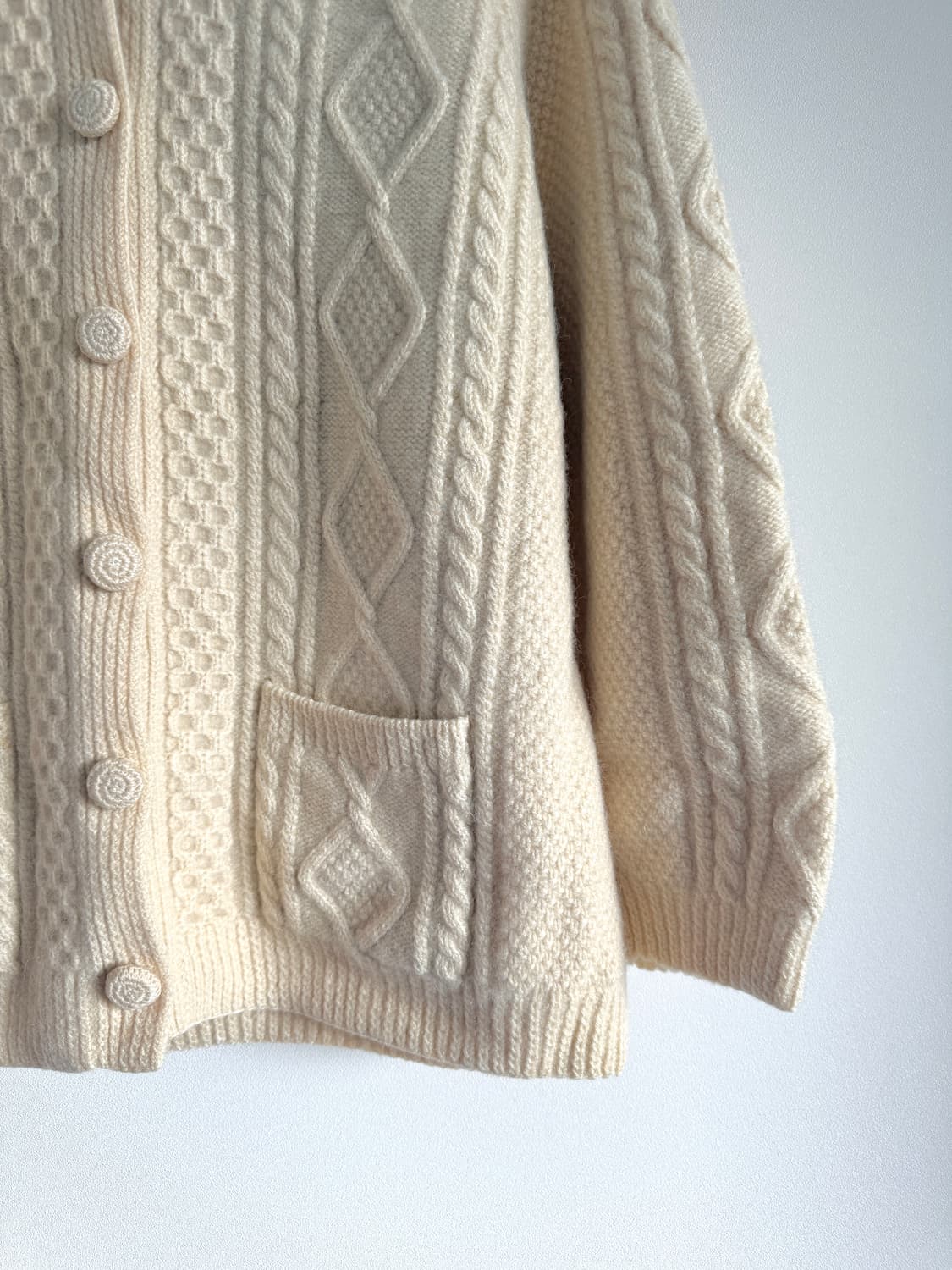 한림(Hallim) 핸드메이드 울 니트 가디건 상품이미지3