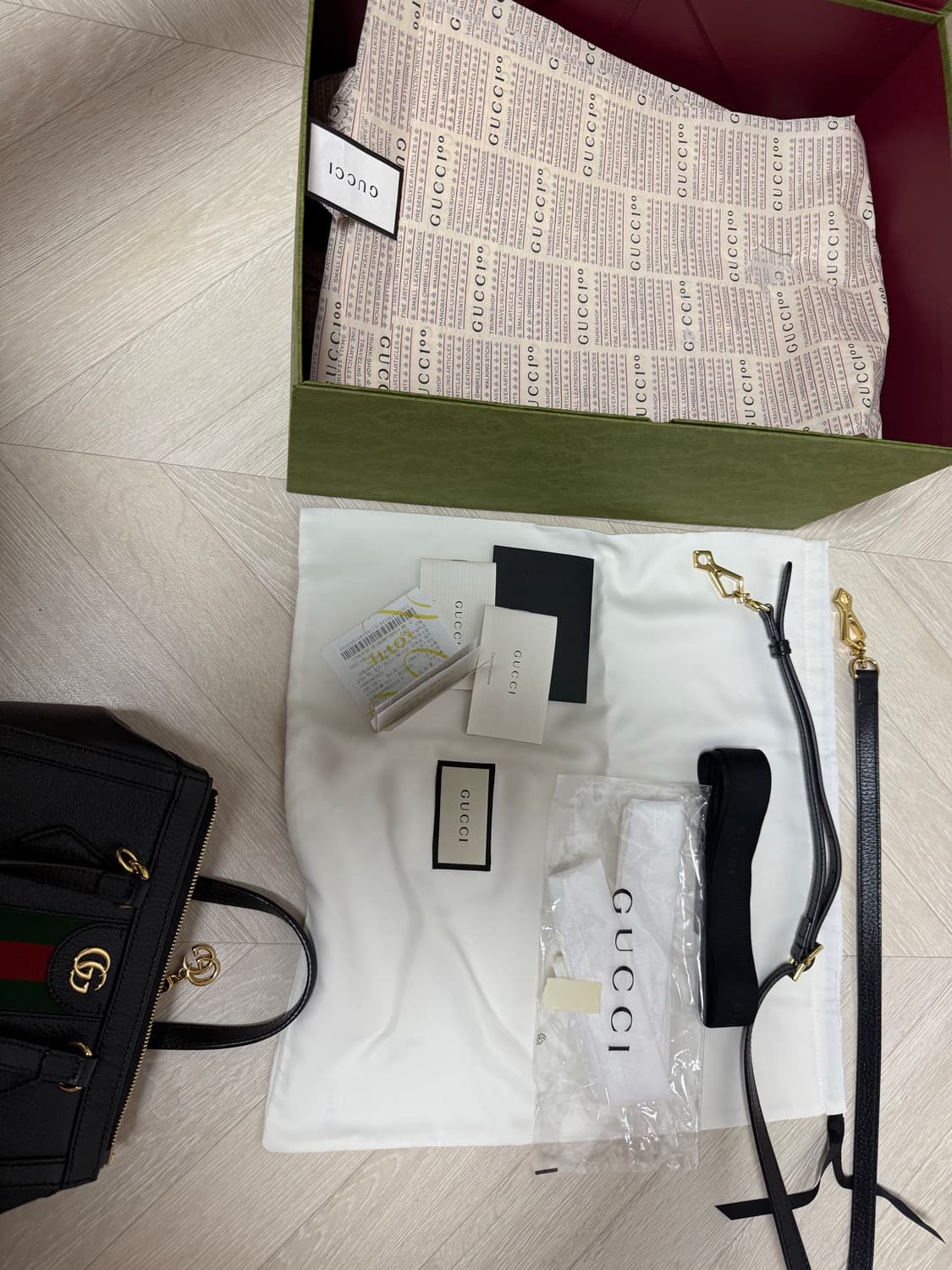 구찌 오피디아 GG 토트백 풀박스 상품이미지5