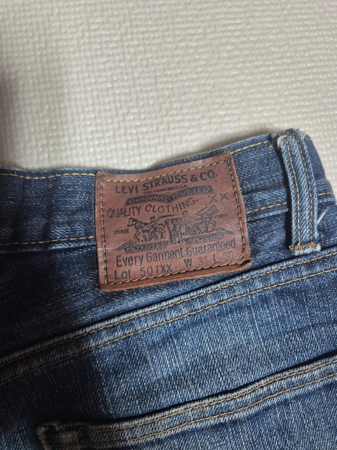 90s 리바이스 501XX made in USA 데님 팬츠 상품이미지3