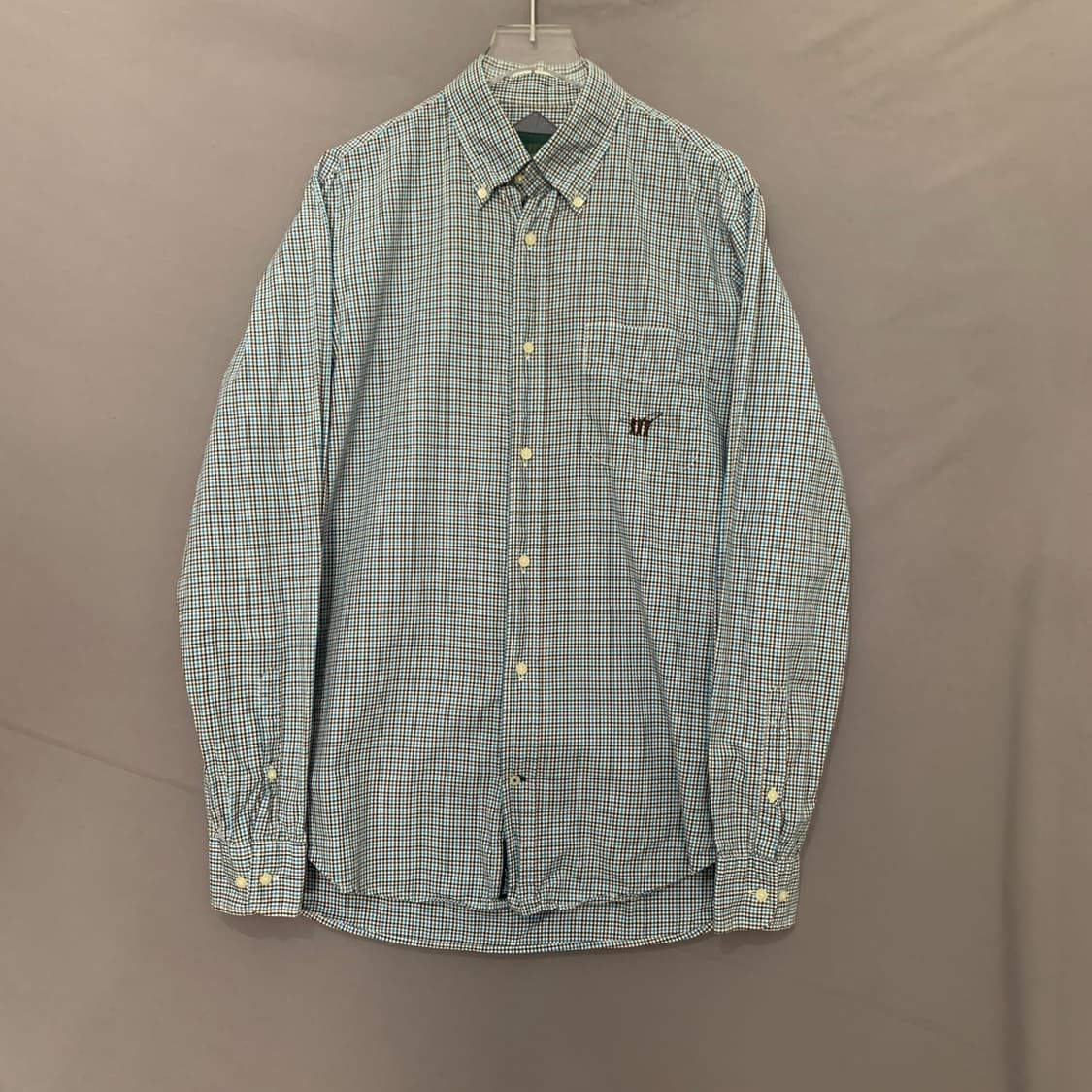 M 코오롱 헨리코튼 포켓 체크 셔츠 남방 상품이미지1