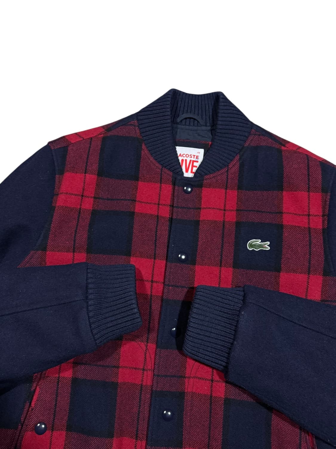 Lacoste 라코스테 타탄체크 울 바시티 자켓 상품이미지2