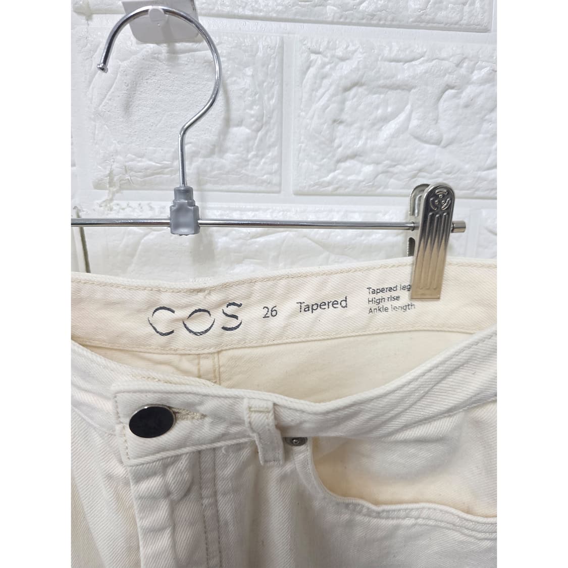 COS 코스 하이라이즈 데님 팬츠 26인치 상품이미지2