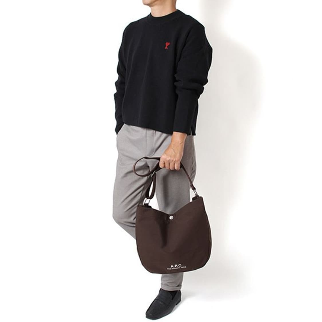 (새상품60%할인)APC 아페쎄 정품 저널 브라운 숄더백 상품이미지10