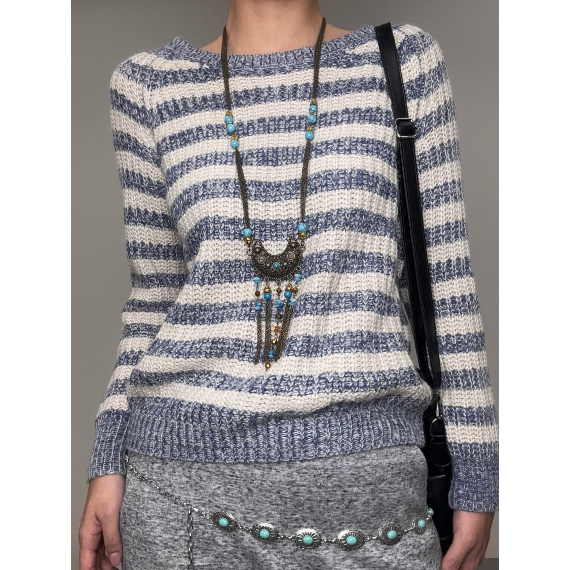 빈티지 스트라이프 니트 상품이미지1