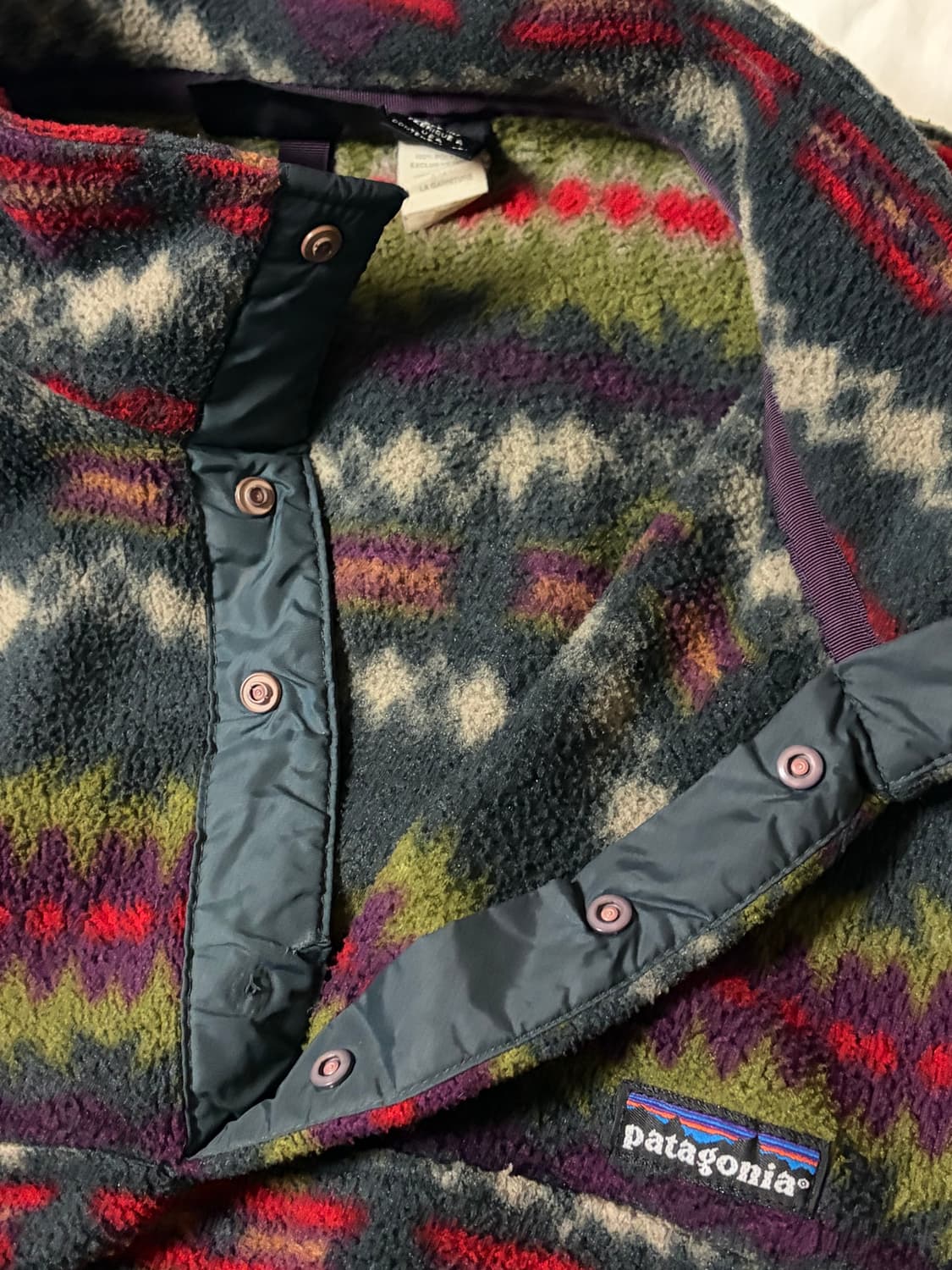 1994 파타고니아 신칠라 아즈텍 블랙베리 새커거위아, USA, L 상품이미지8