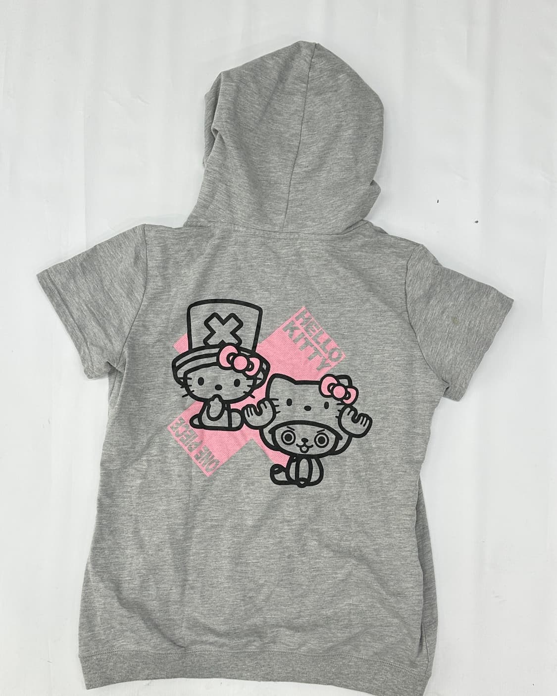 🎀산리오 해적단X헬로키티 콜라보 반팔 후드집업 🎀 괴짜 오네갸루  상품이미지3