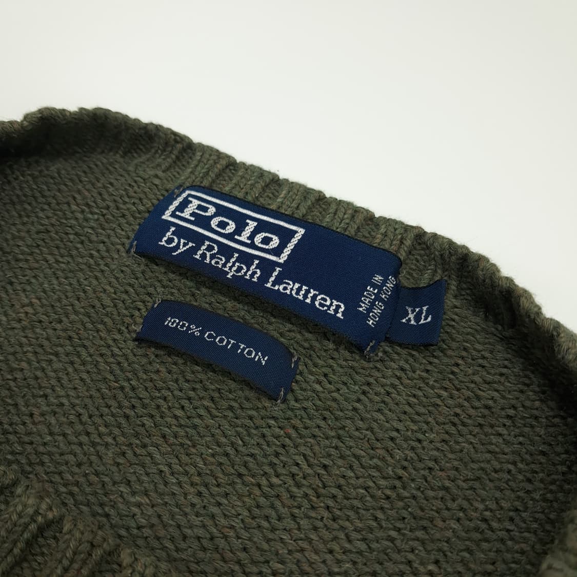 CN664 L-XL 폴로 랄프로렌 더스티그린 라운드 긴팔 니트 스웨터 상품이미지4