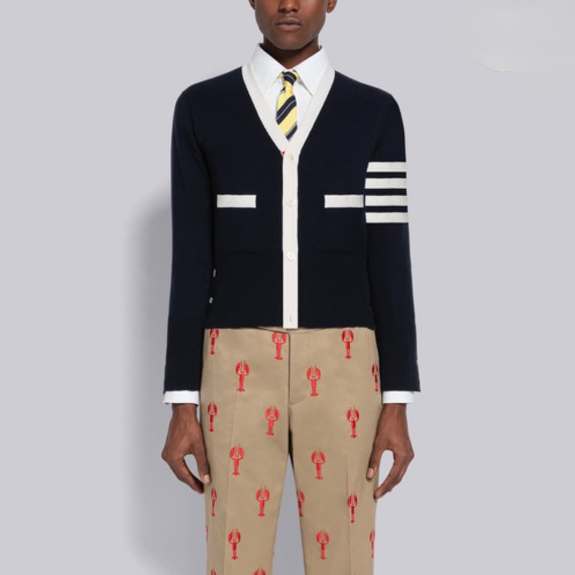 [S+급/3] 톰브라운 사선완장 캐시미어 가디건 상품이미지8