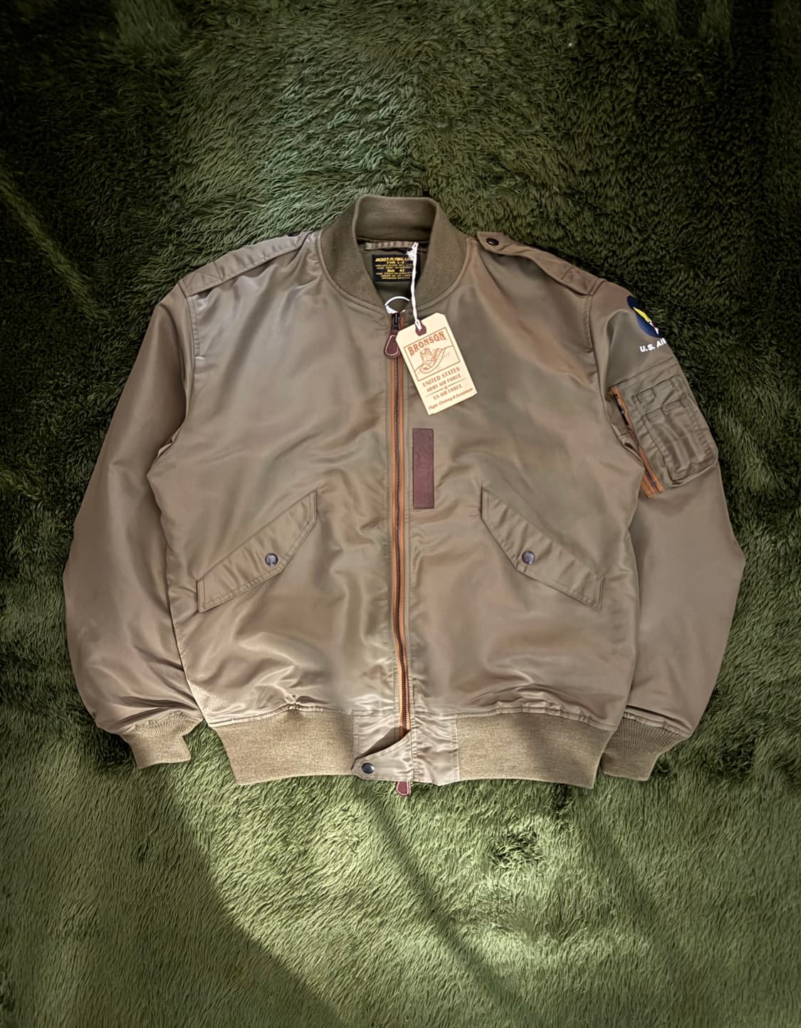 [42] Bronson 브론슨 L-2 플라이트 봄버 자켓 올리브 상품이미지1