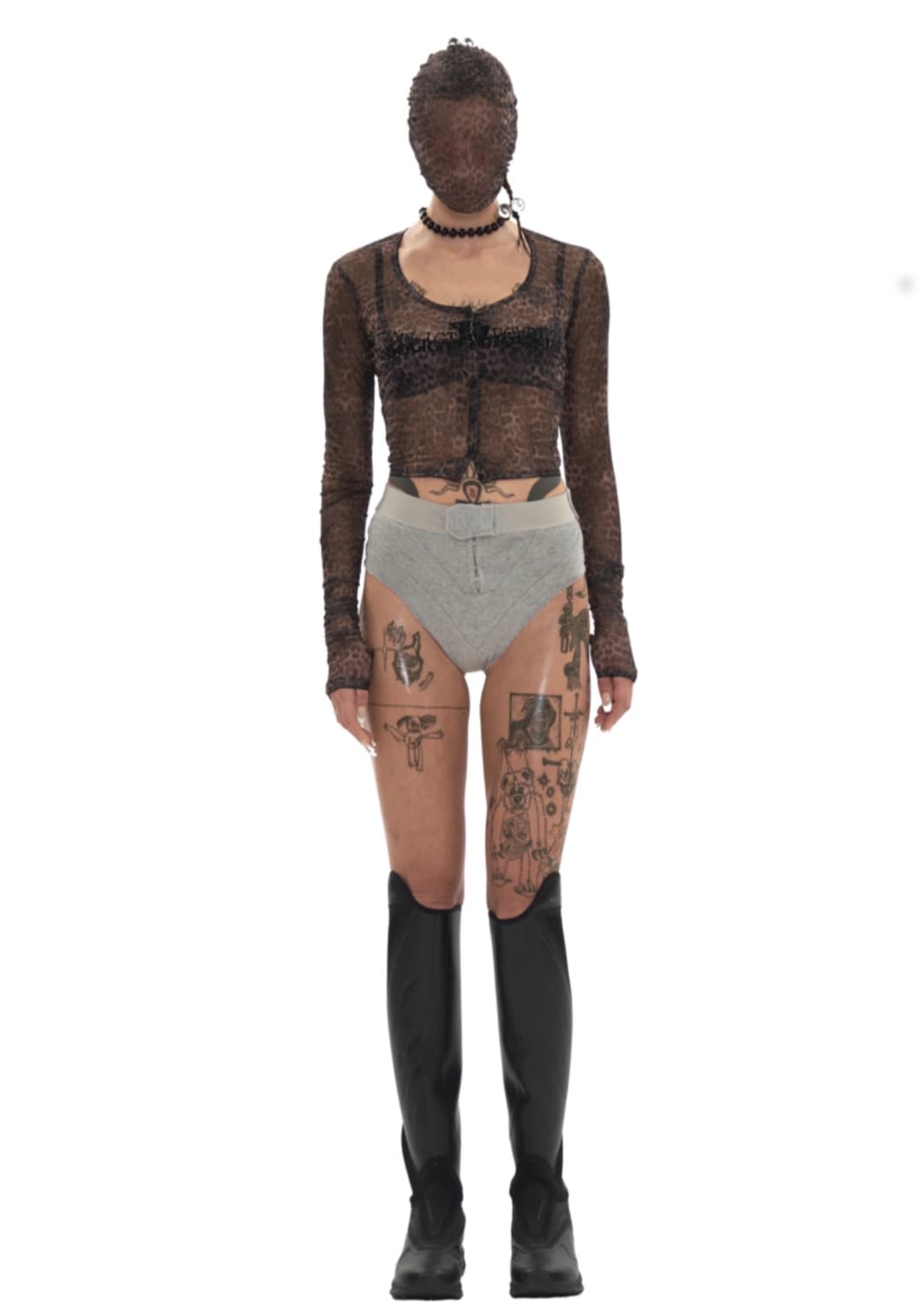 604service 레오파드 상의  상품이미지1