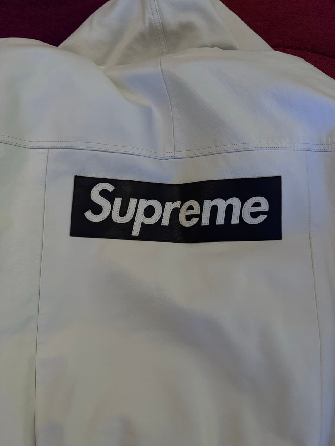 슈프림 나이키 레더 아노락 화이트 L 상품이미지3