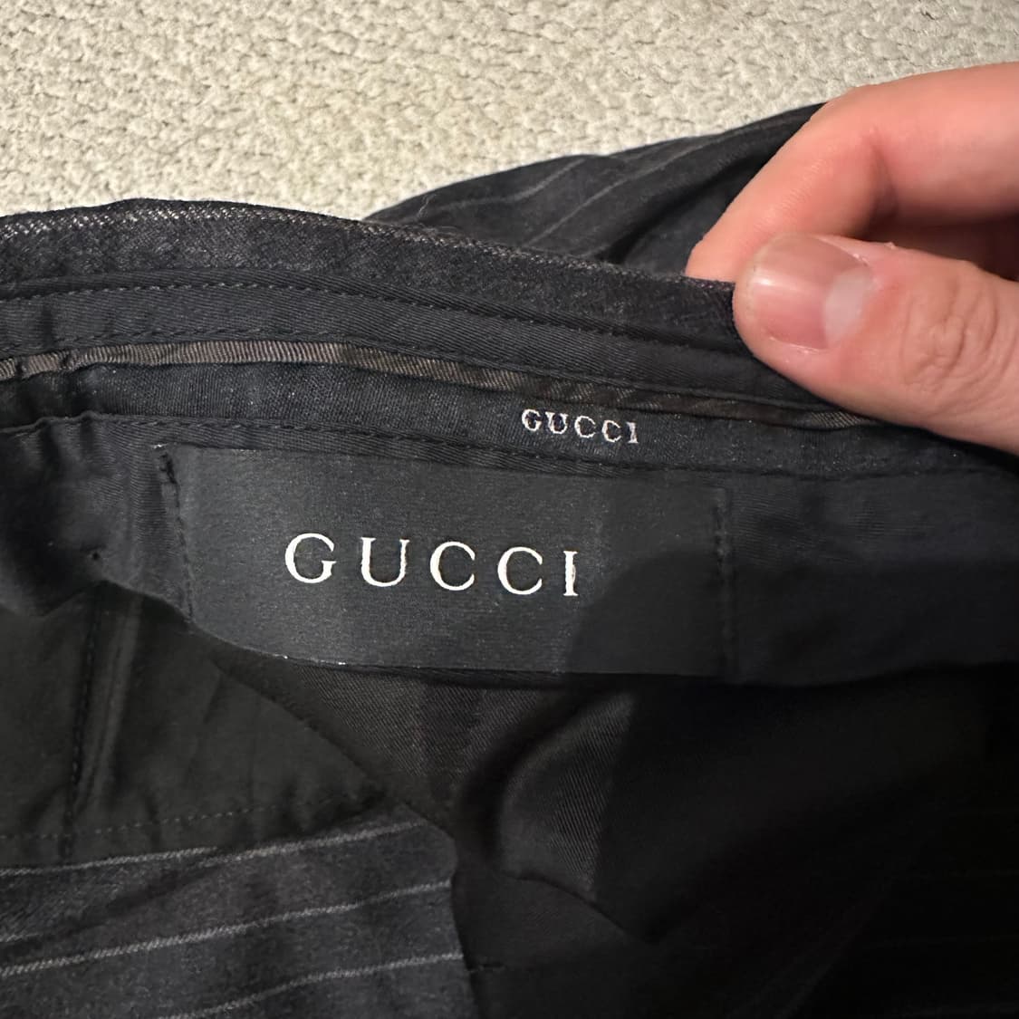 00s 구찌 Gucci 핀스트라이프 슬랙스 상품이미지5