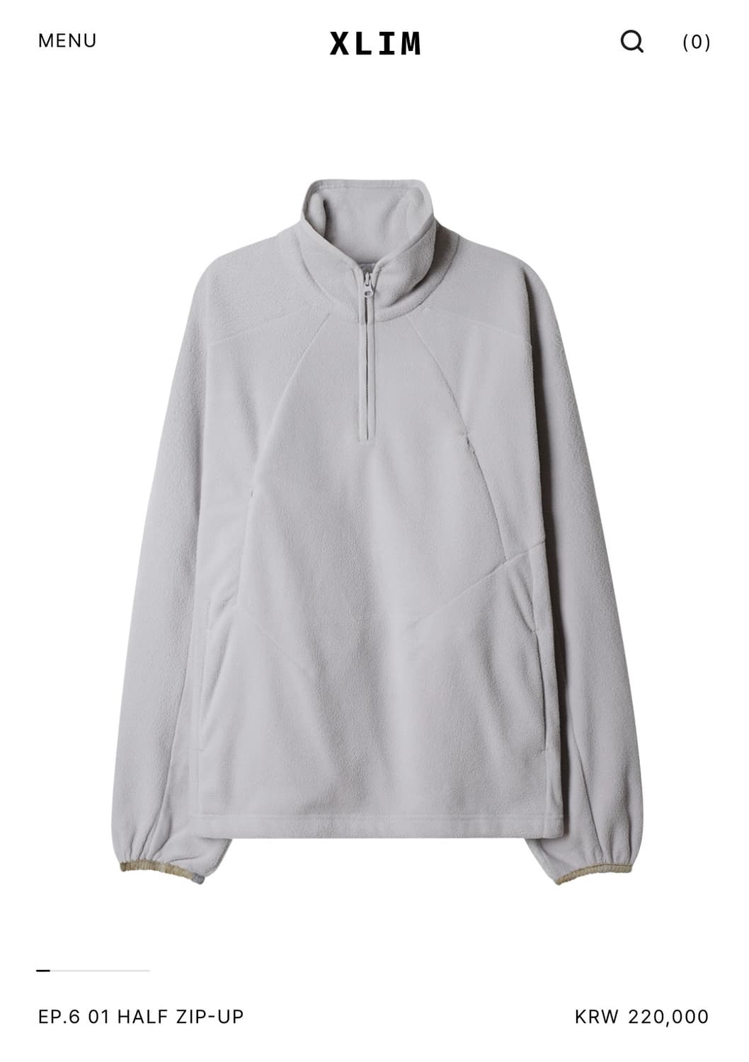 엑슬림EP.6 01 HALF ZIP-UP 상품이미지1