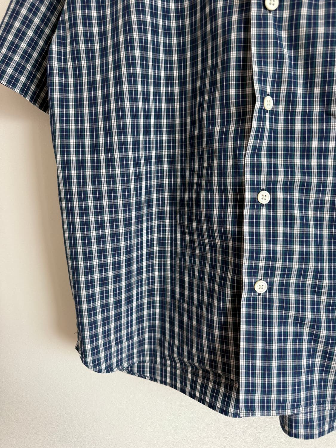 단톤(DANTON) 체크 반팔 셔츠 상품이미지3