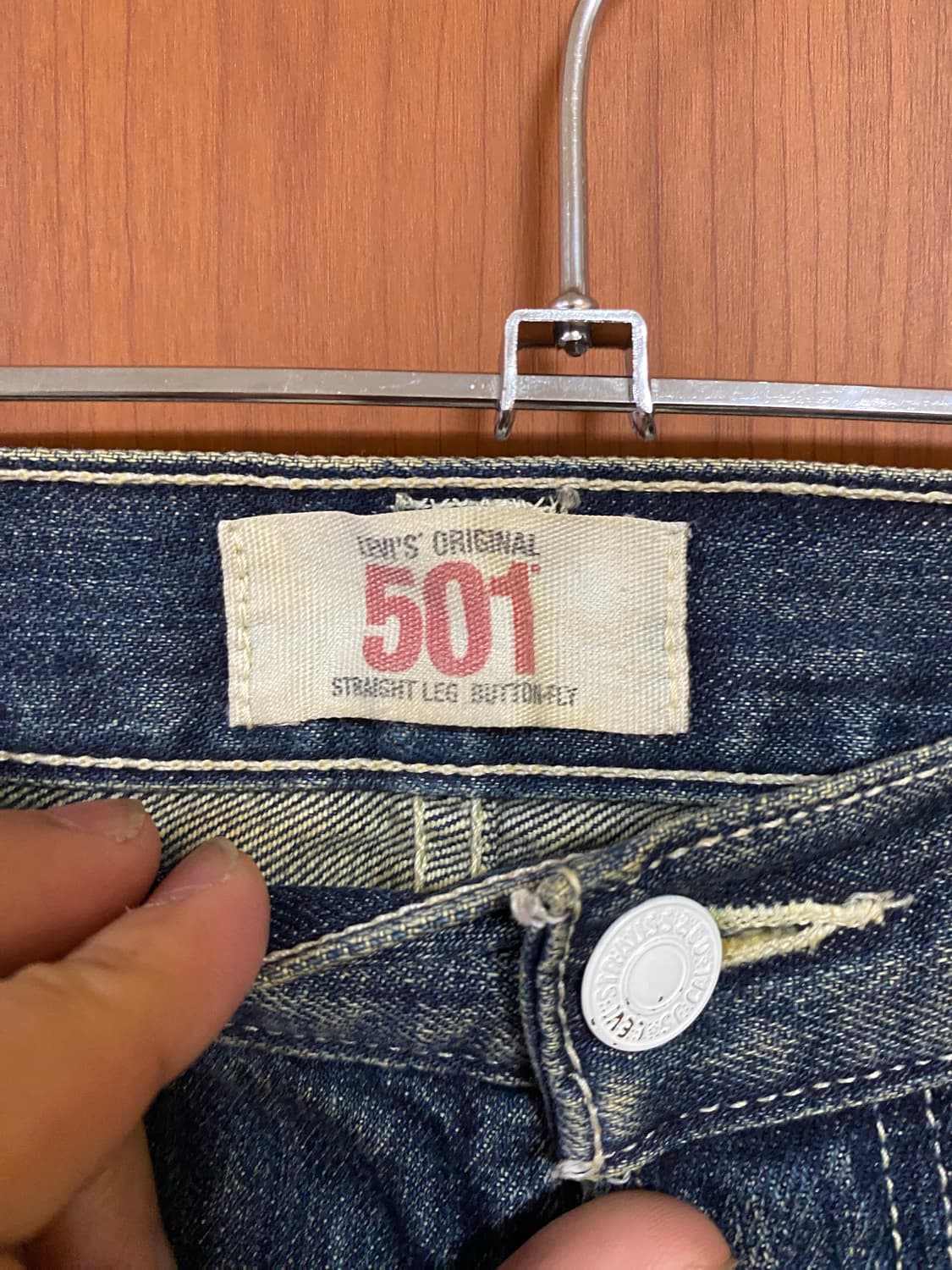 [LEVIS] 리바이스 501 기무라타쿠야 데님 34사이즈(폭수선o) 상품이미지5