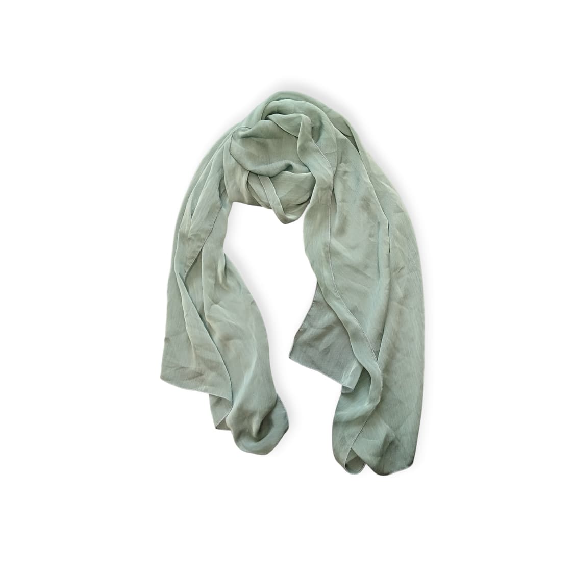 모리걸 그린 실크 스카프  상품이미지1
