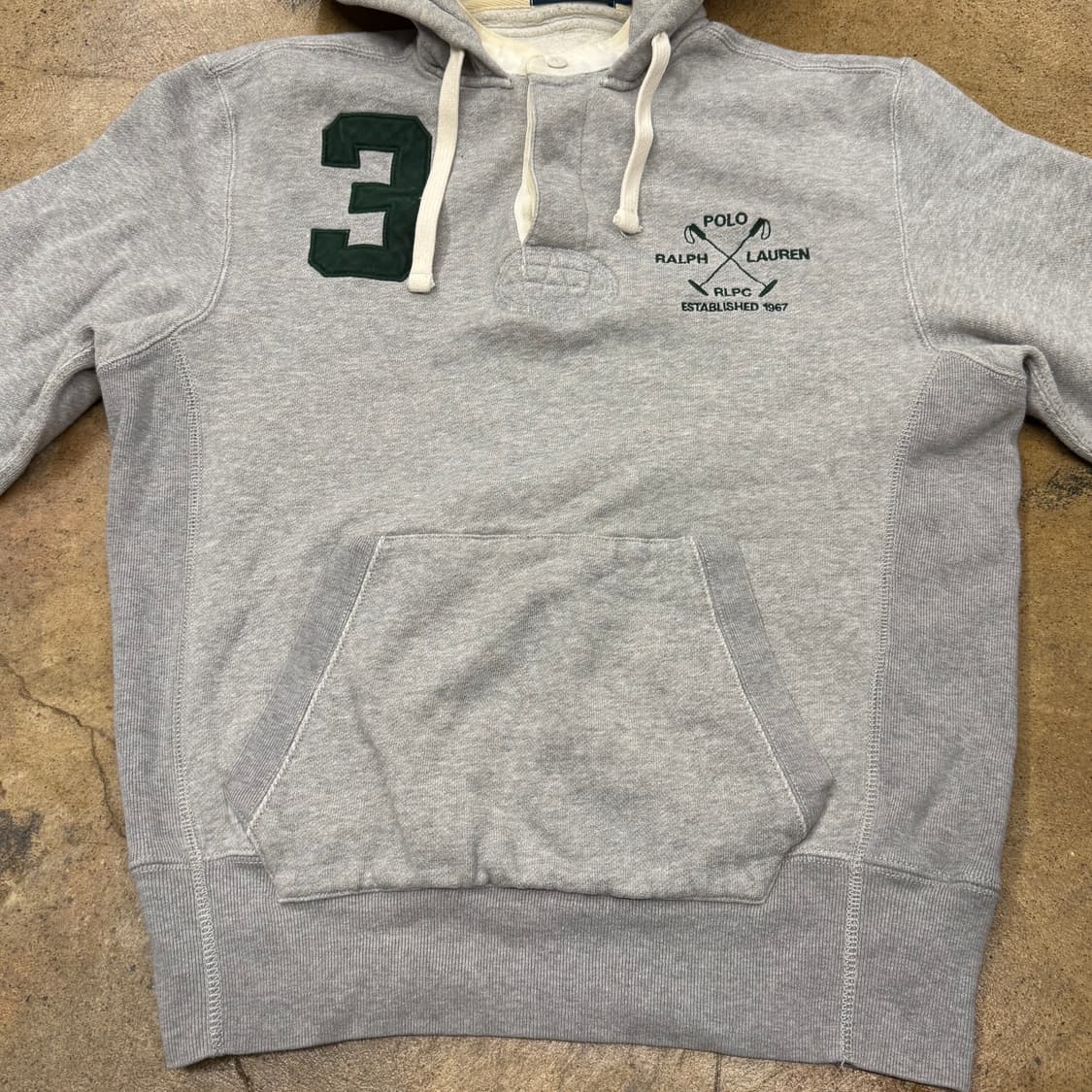폴로 랄프로렌 그레이 후드티 상품이미지3