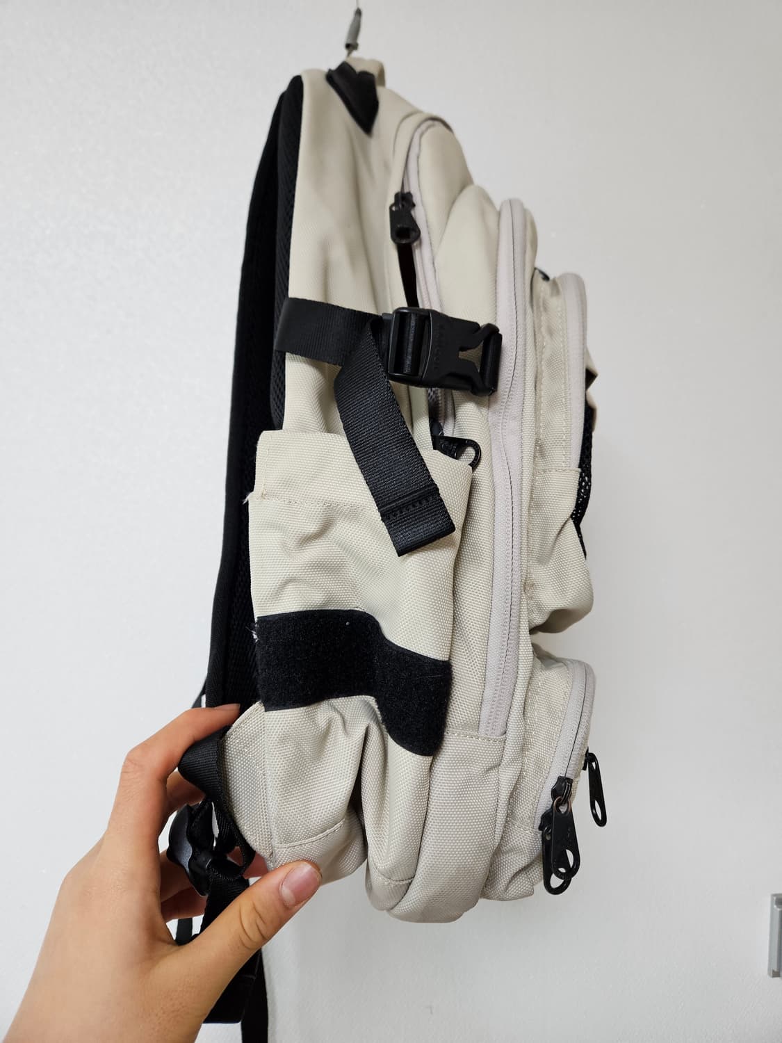 [A+급] 캉골 백팩 베이지색 KANGOL 가방 완전 깨끗함 상품이미지3