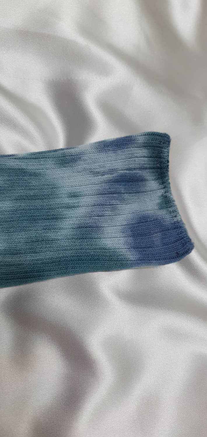 다크그린 아리즈 에리즈  물나염 타이 다이 롱 삭스 무릎양말 긴양말 상품이미지7