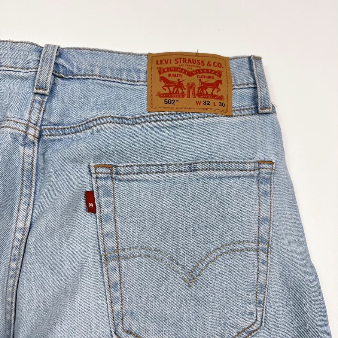 리바이스 502 오리지널 연청 데님 팬츠 (32인치) 상품이미지4