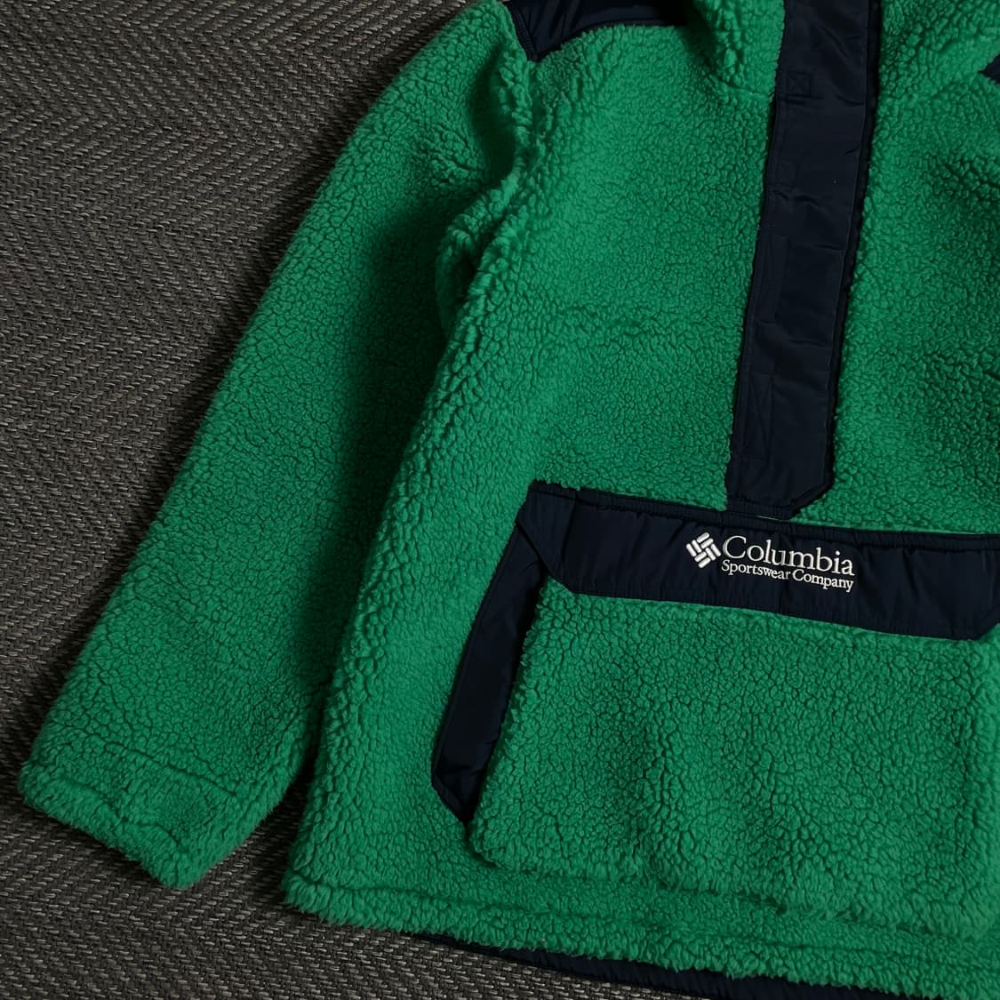 컬럼비아 박시핏 쉐르파 플리스 아노락 그린 y 4788 상품이미지4