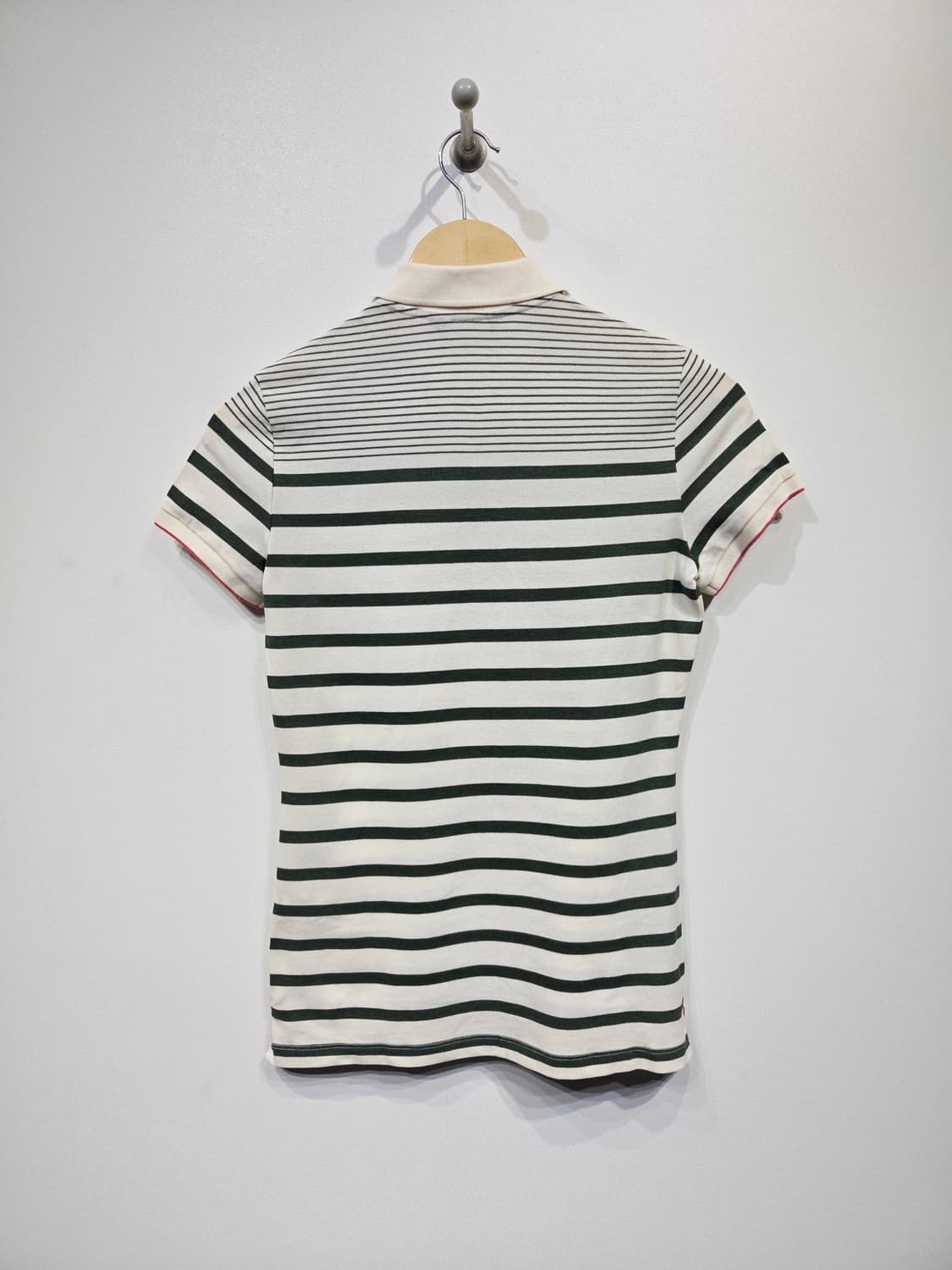 HAZZYS 해지스 딥그린 스트라이프 반팔 카라티 상품이미지6