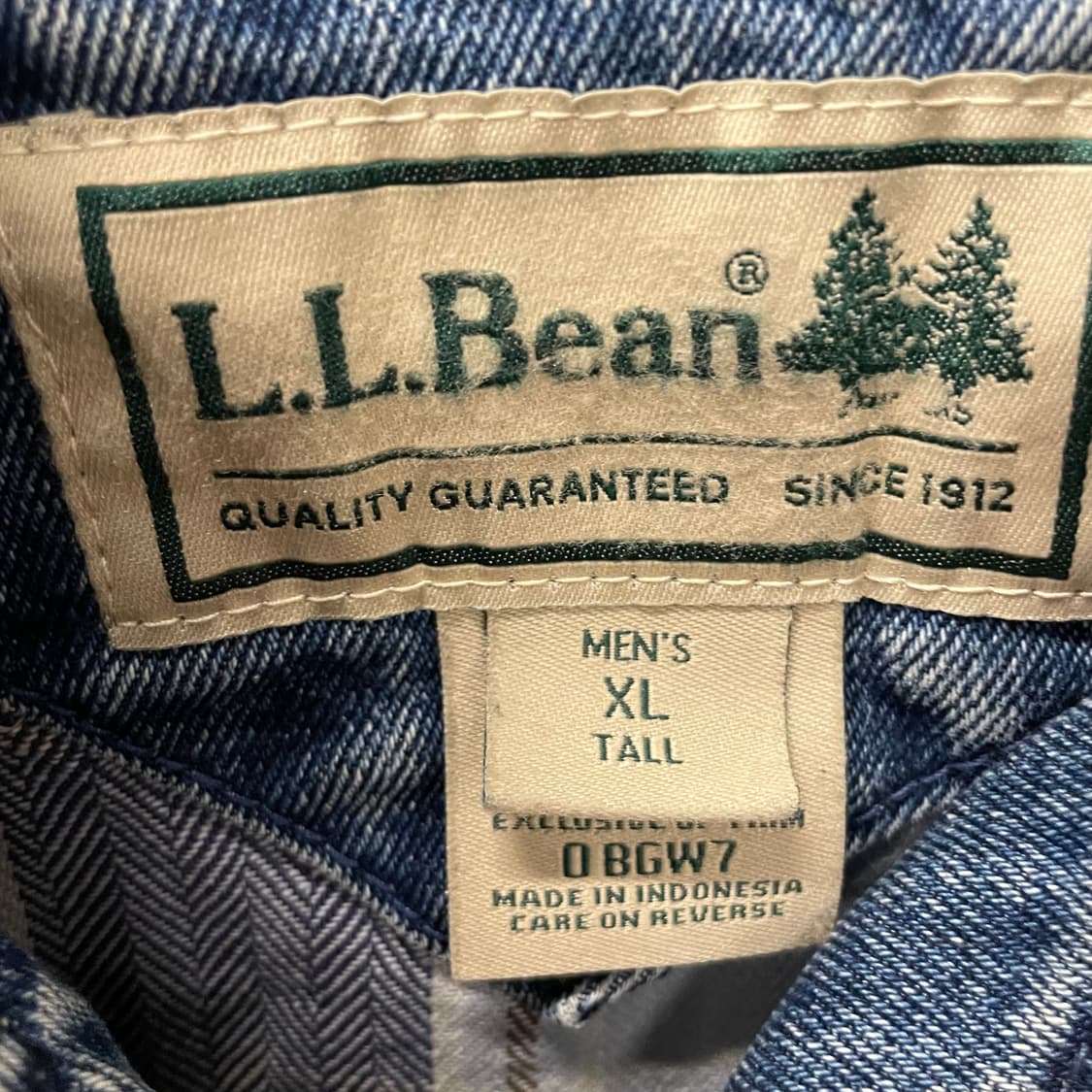 90s L.L Bean 엘엘빈 데님 초어 워크 자켓 / 빈티지 워크 웨어 상품이미지7