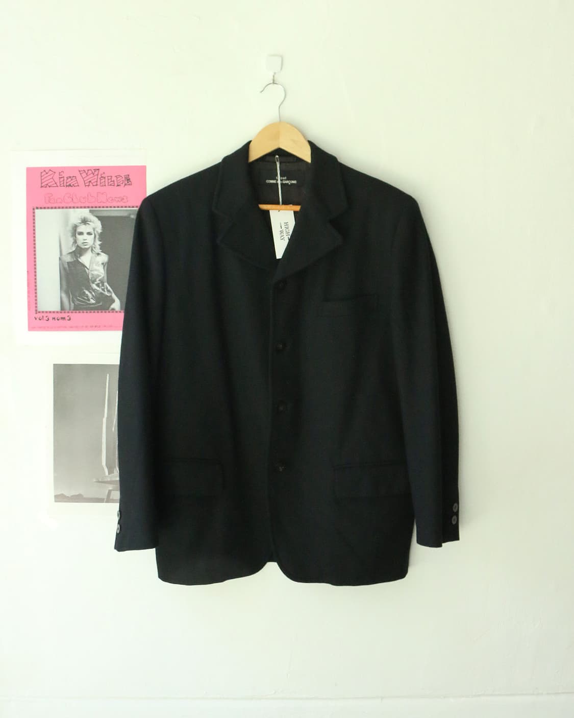 꼼데가르송 트리콧 블랙 울 블레이저 상품이미지3