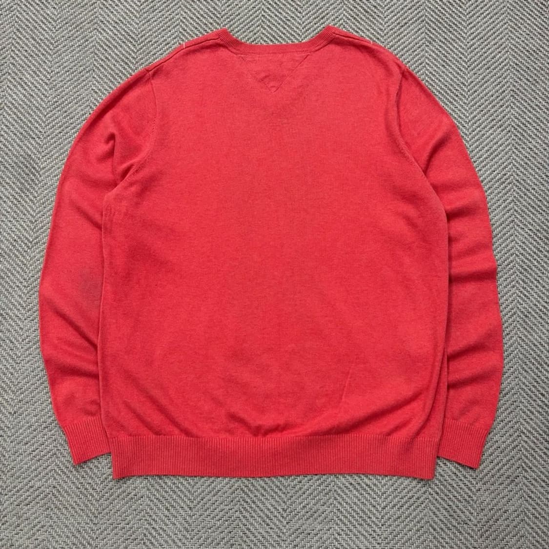 타미힐피거 브이넥 아가일 니트 v2601 상품이미지2